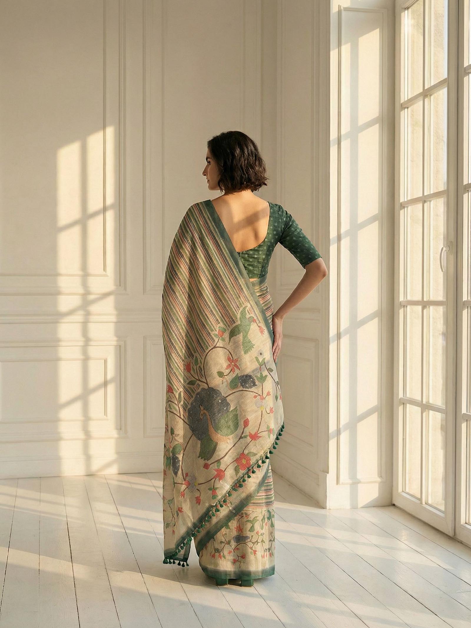 Sage Serenity Saree
