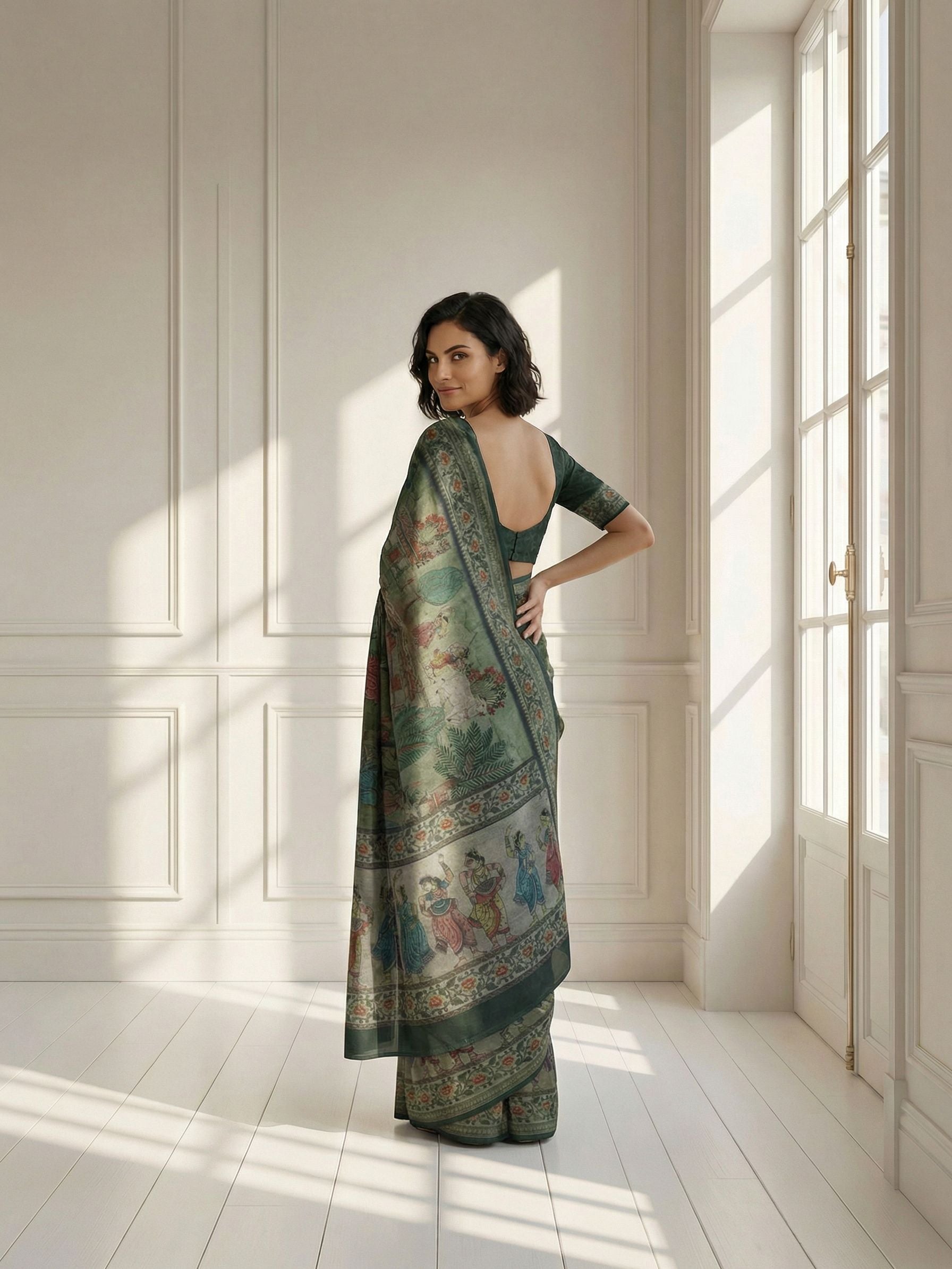 Green Sundar Saree