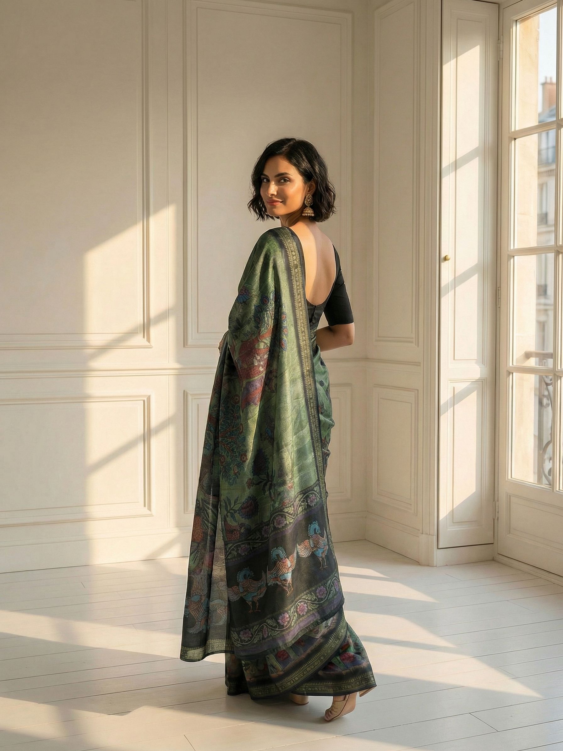 Green Tales Saree