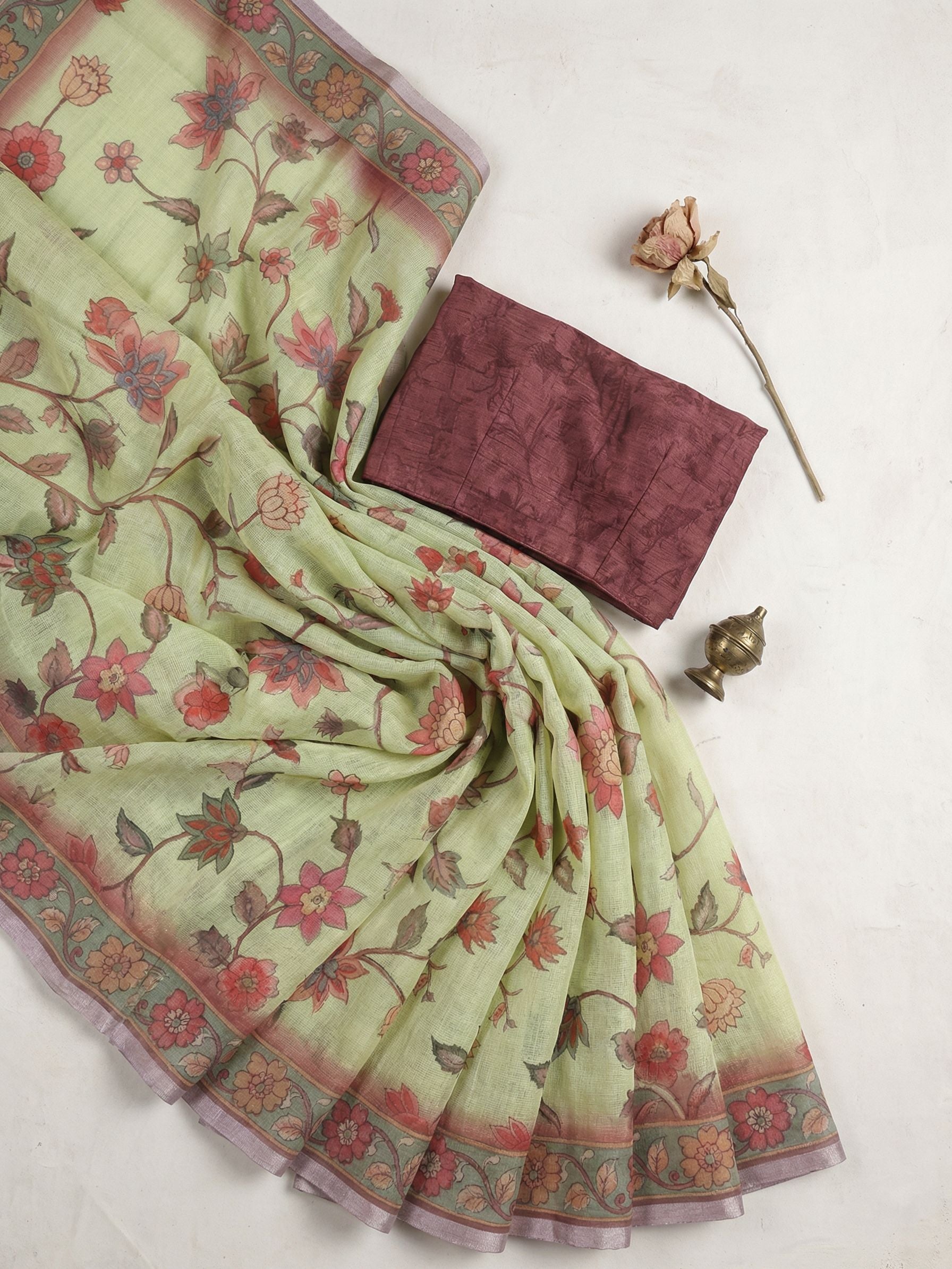 Pastel Floral Saree