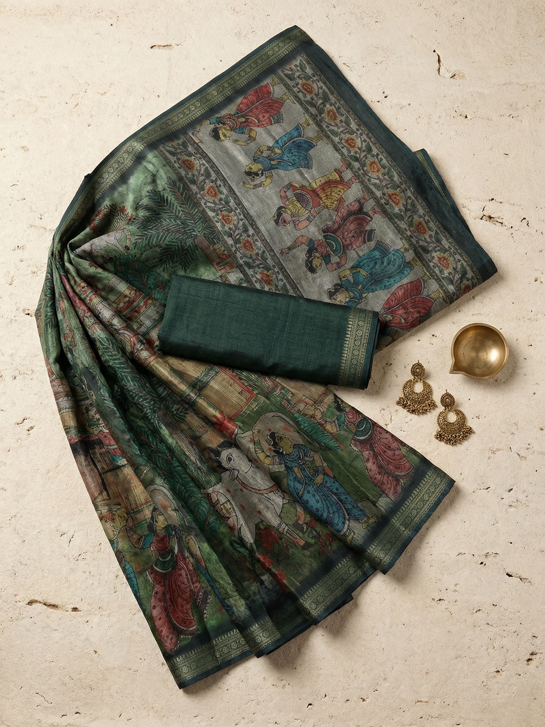 Green Sundar Saree