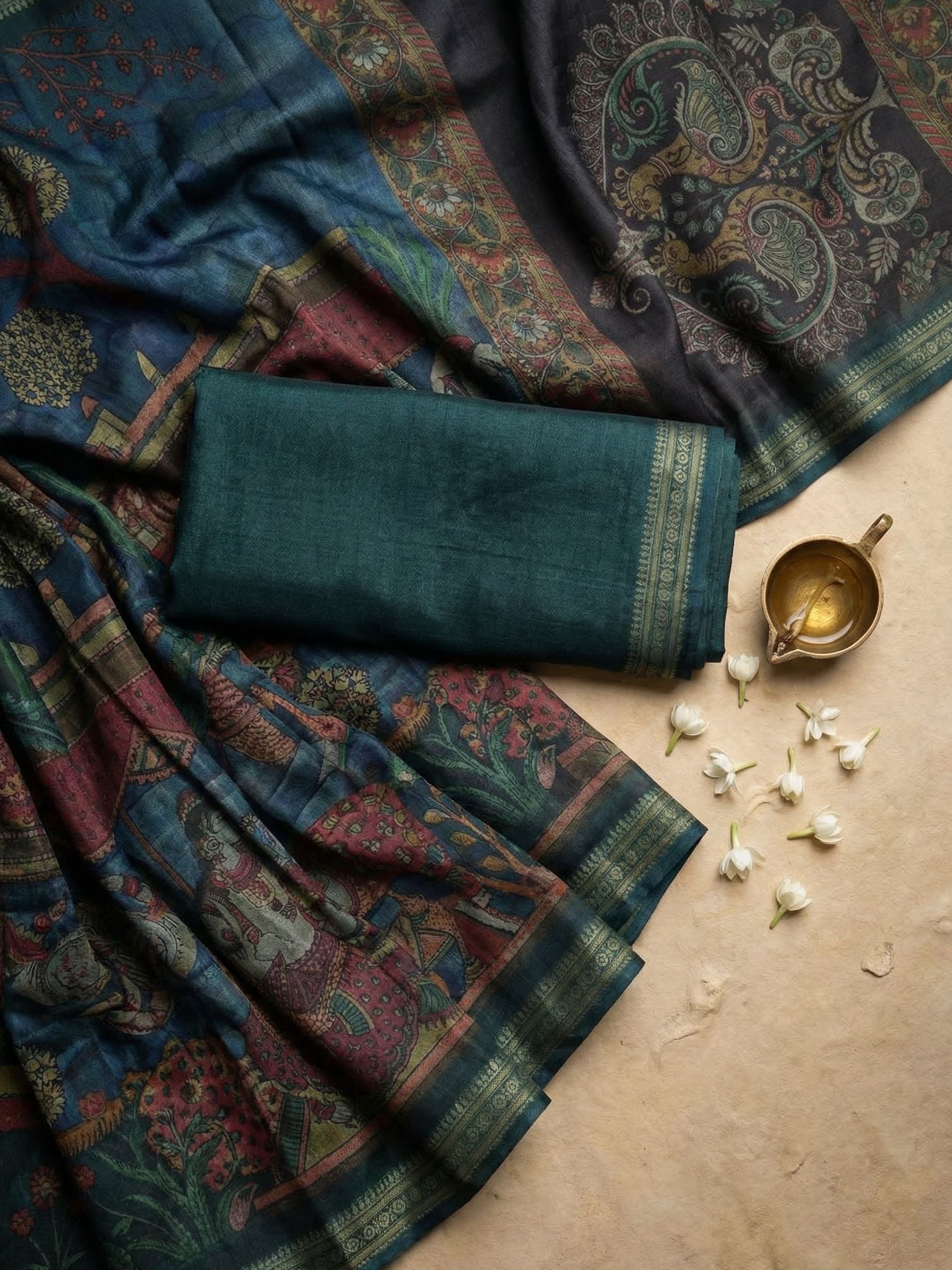 Blue Shade Saree