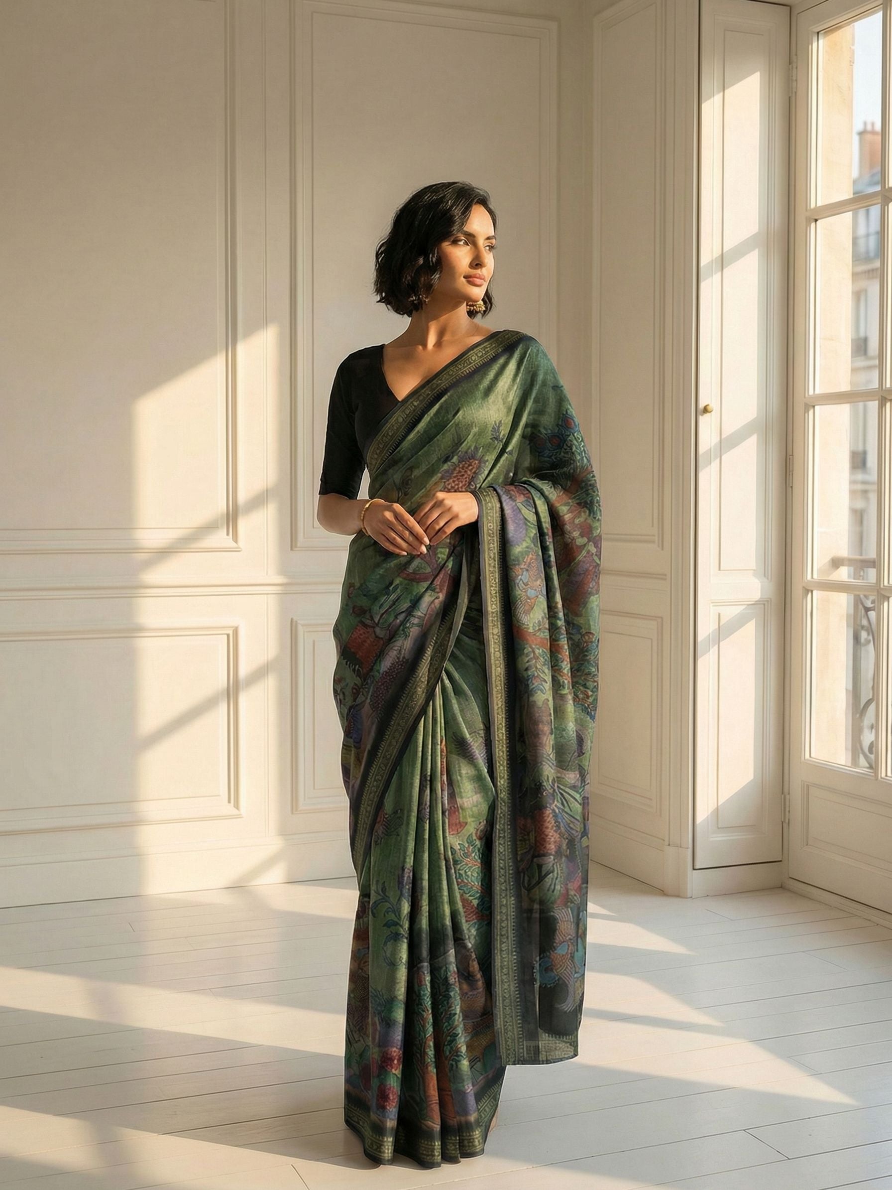 Green Tales Saree