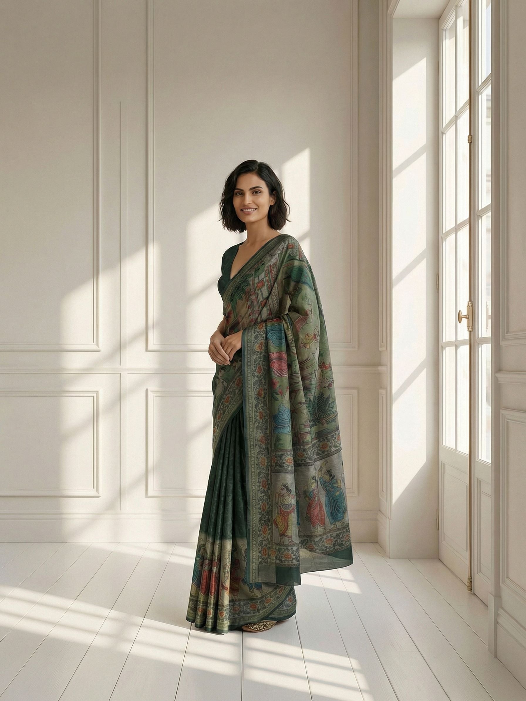 Green Sundar Saree