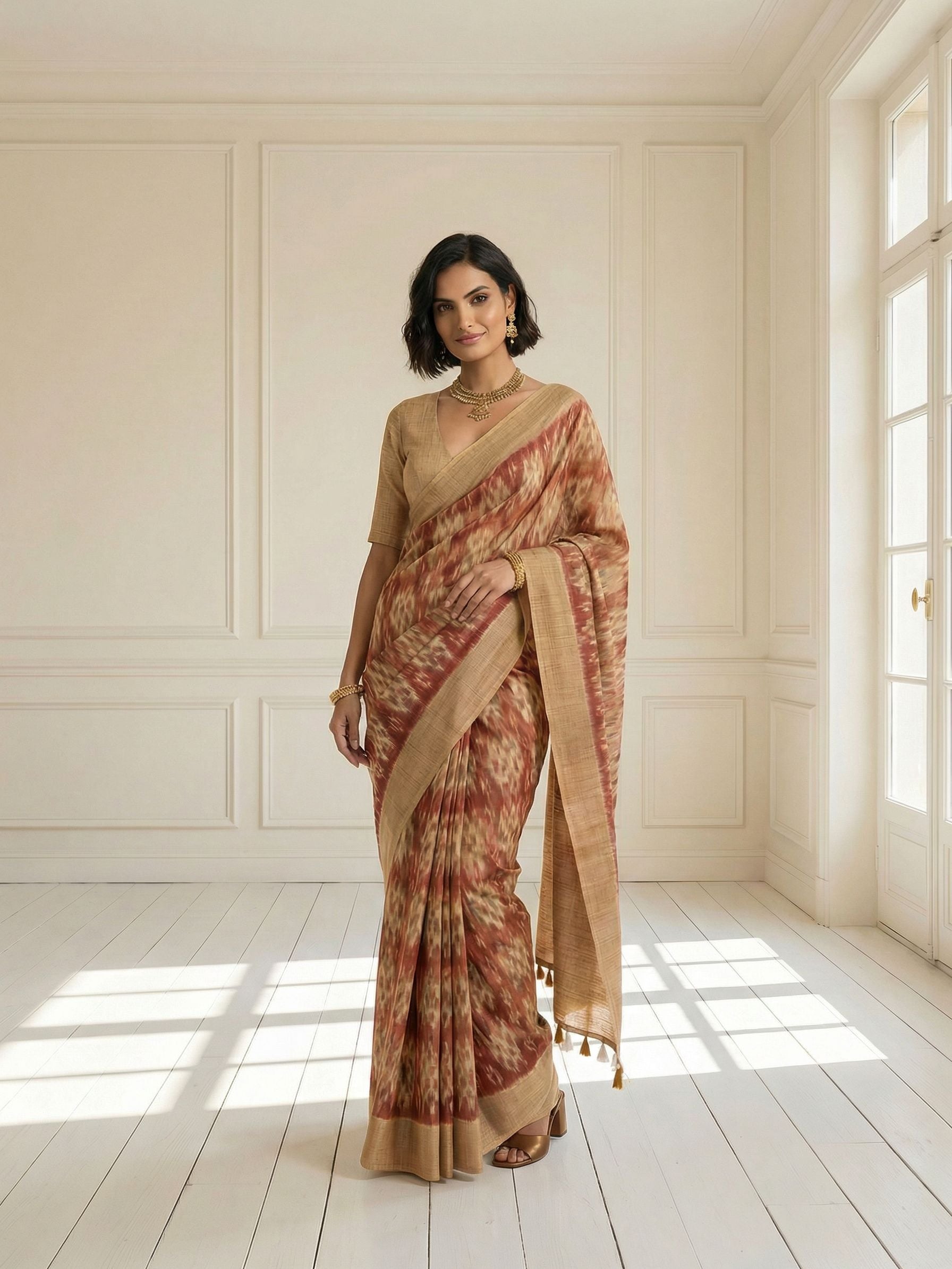 Sana Ikkat Saree