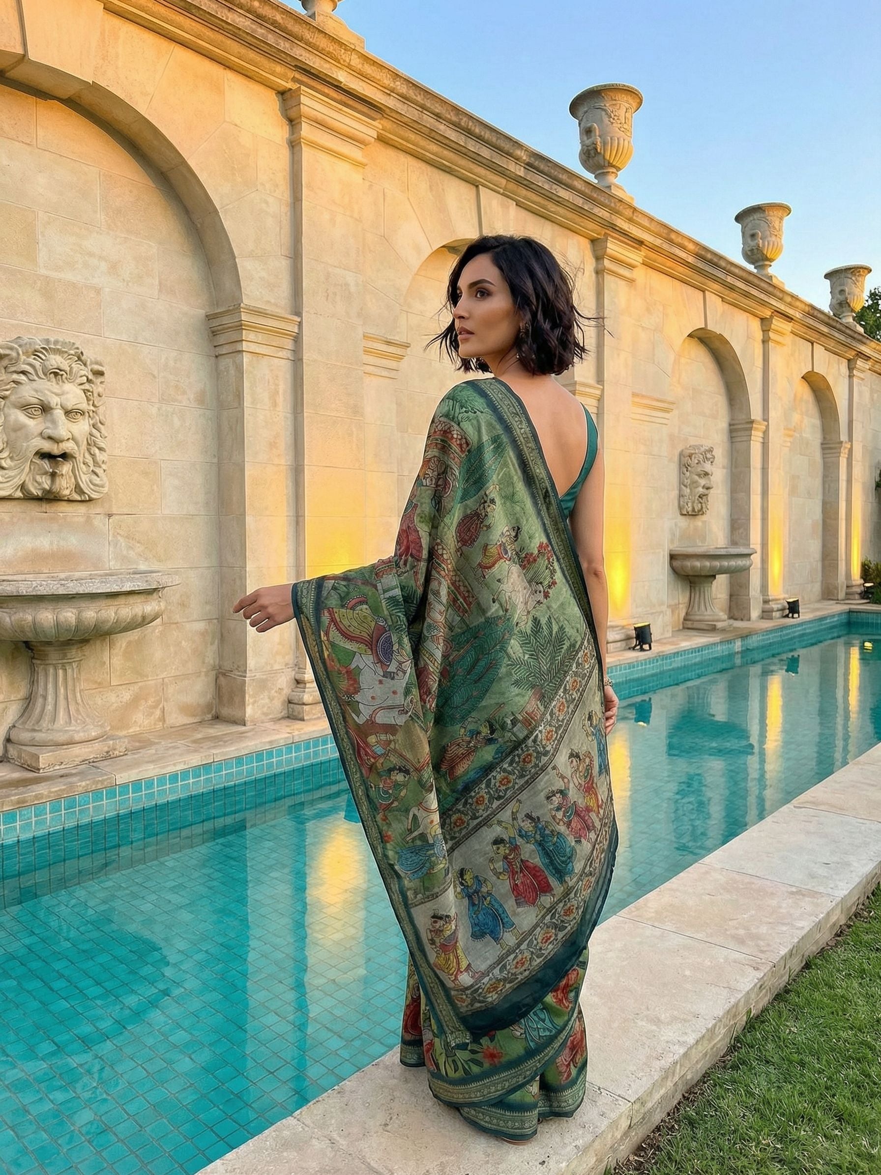 Green Sundar Saree
