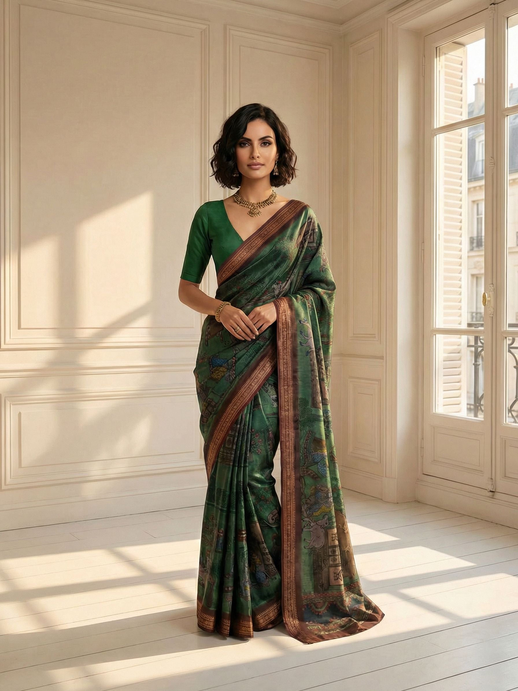 Forest Heritage Saree
