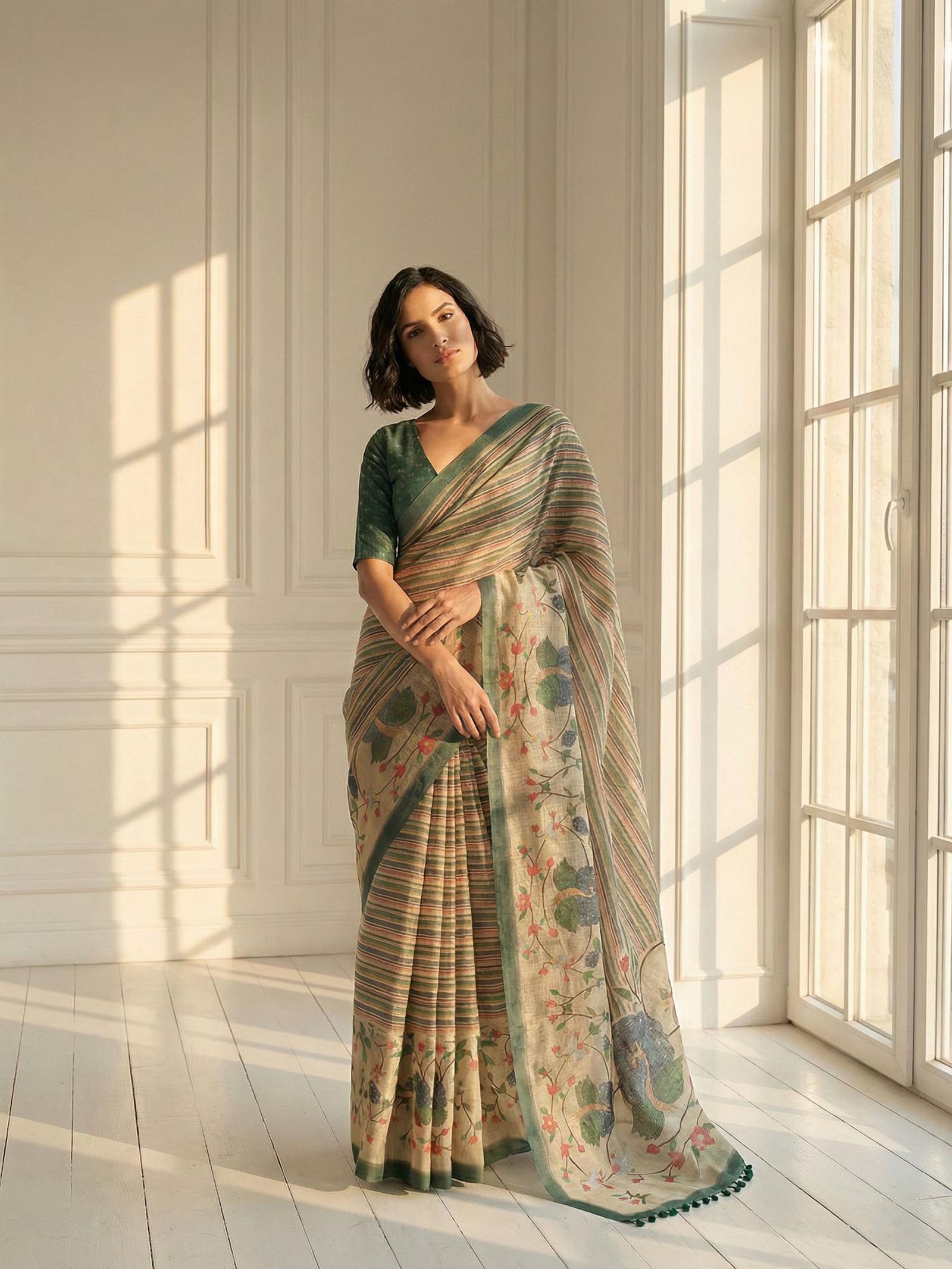 Sage Serenity Saree