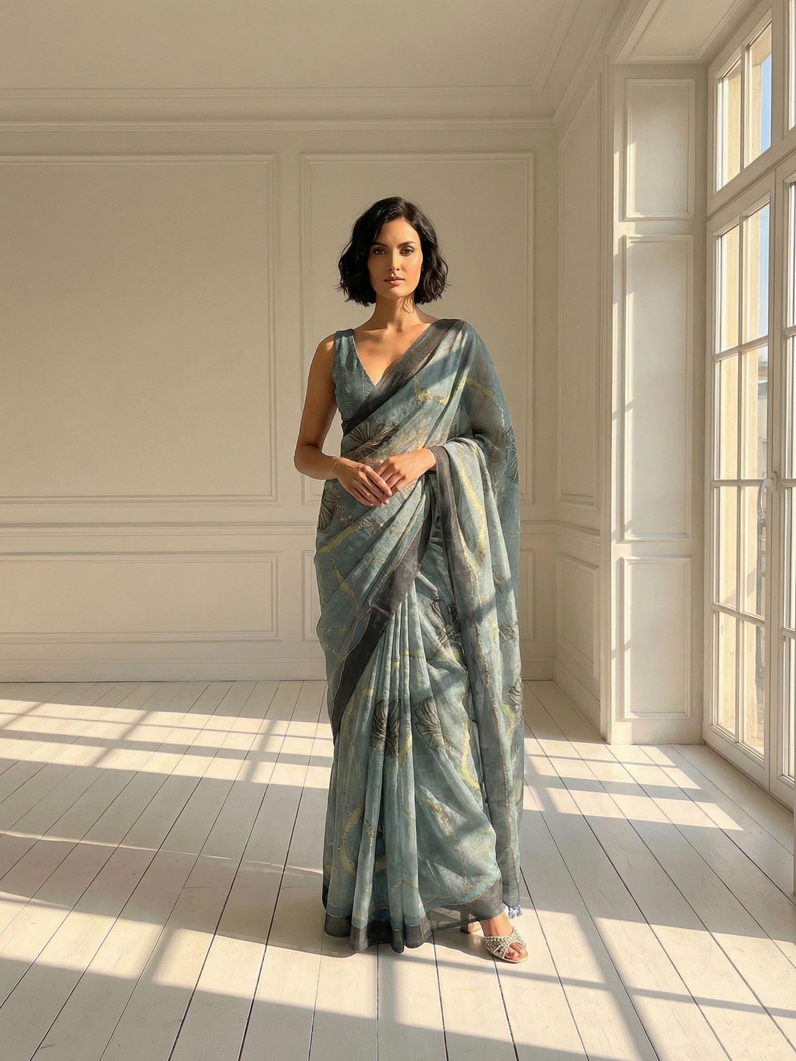 Mist Aura Saree