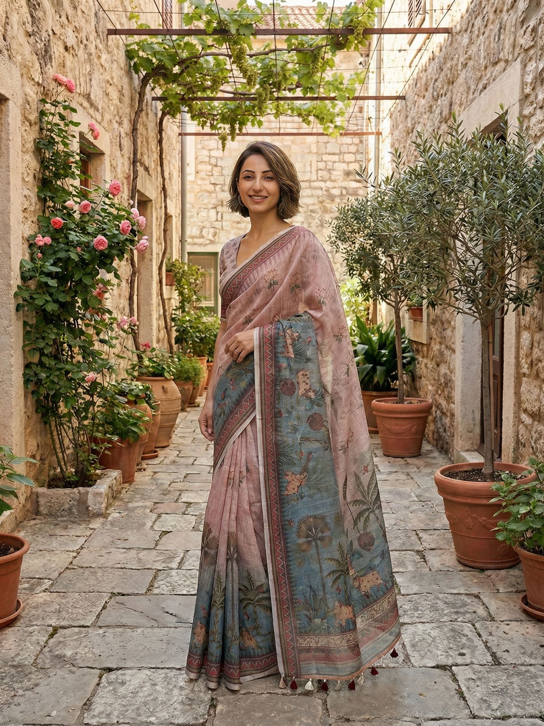 Pihu Pastel Saree