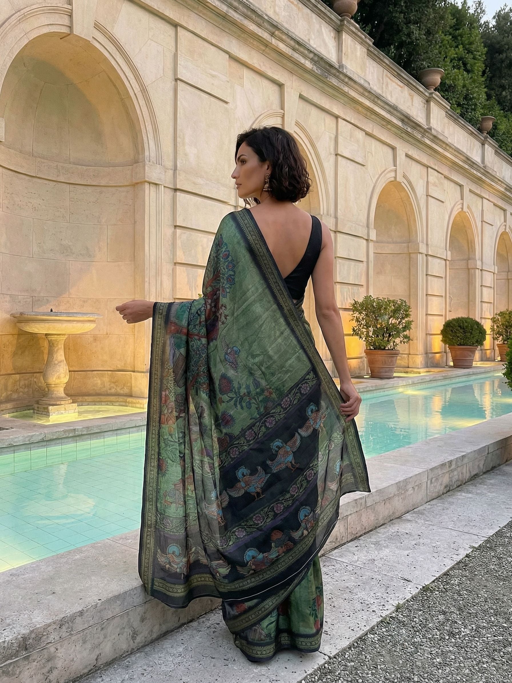 Green Tales Saree
