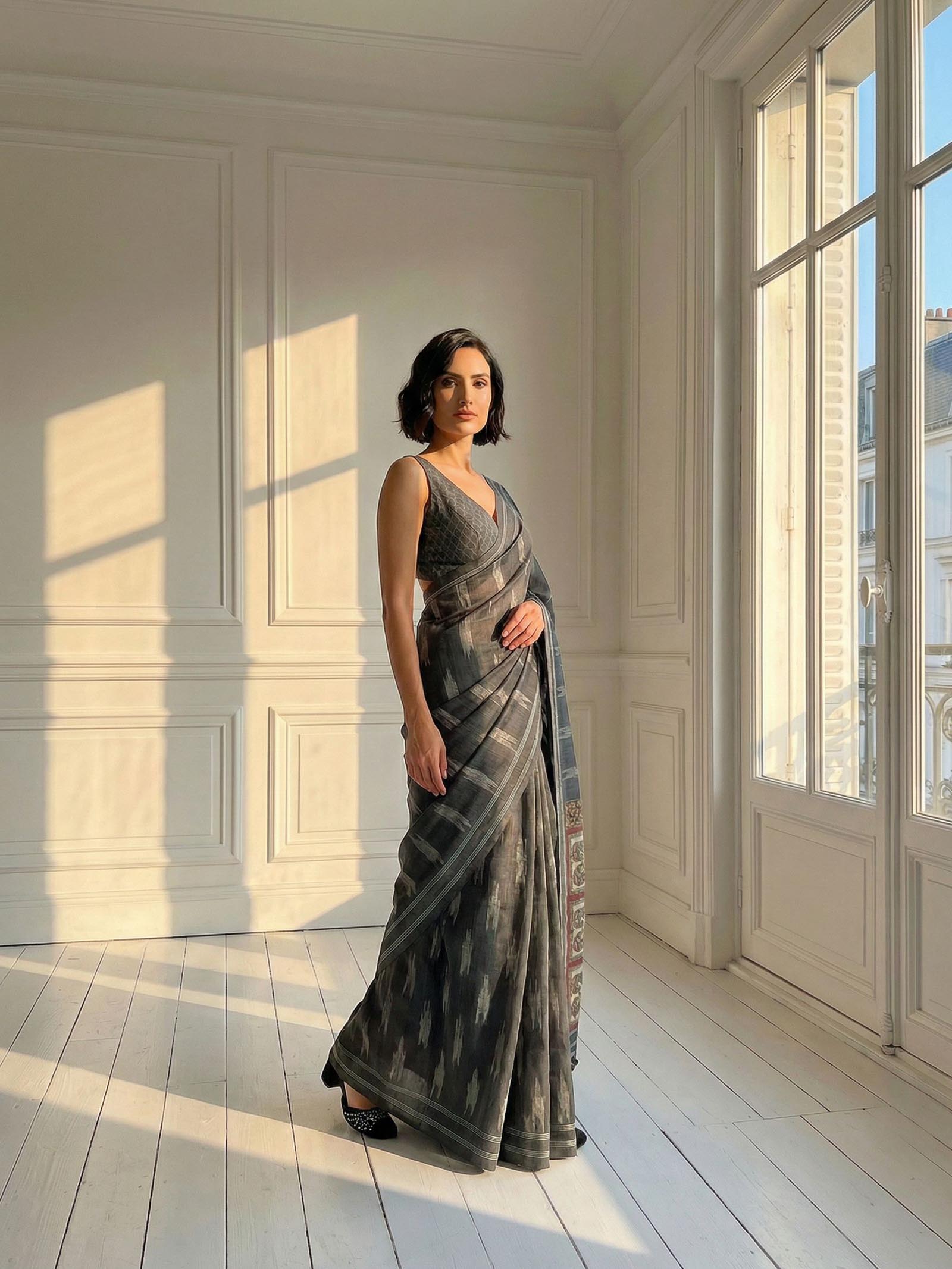 Graphite Gale Saree