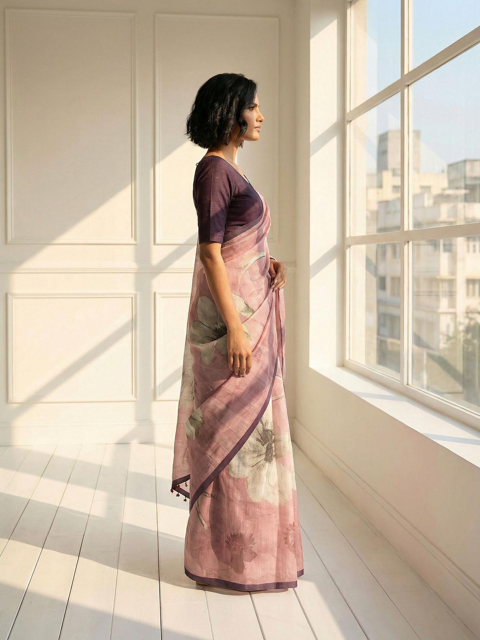 Blush Bloom Saree