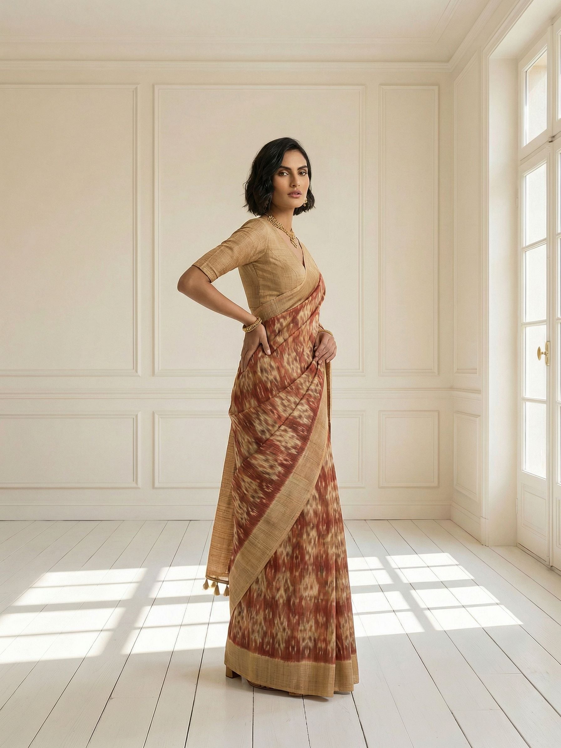 Sana Ikkat Saree
