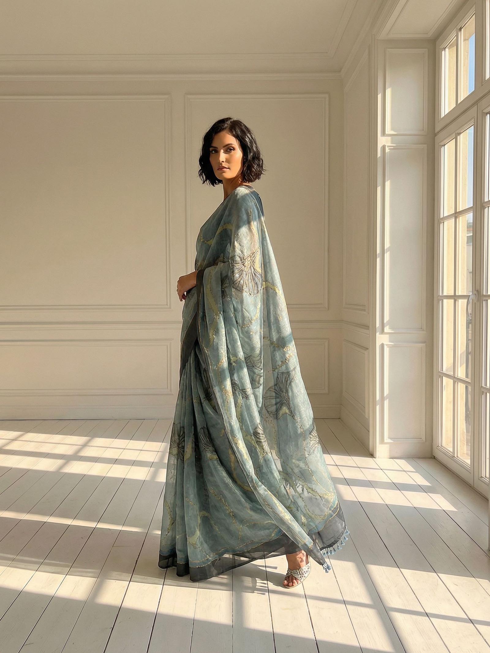 Mist Aura Saree