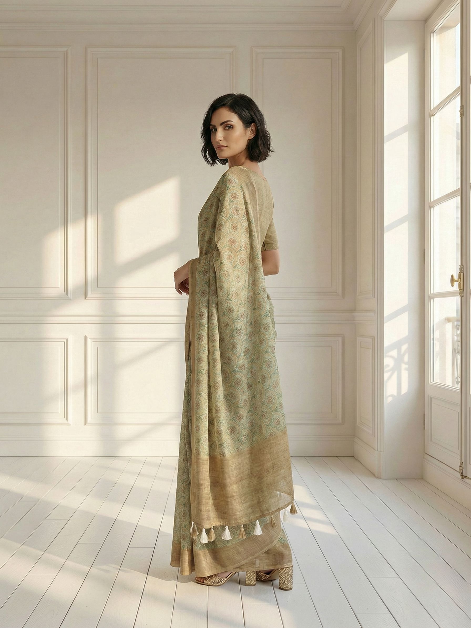 Misha Floral Saree