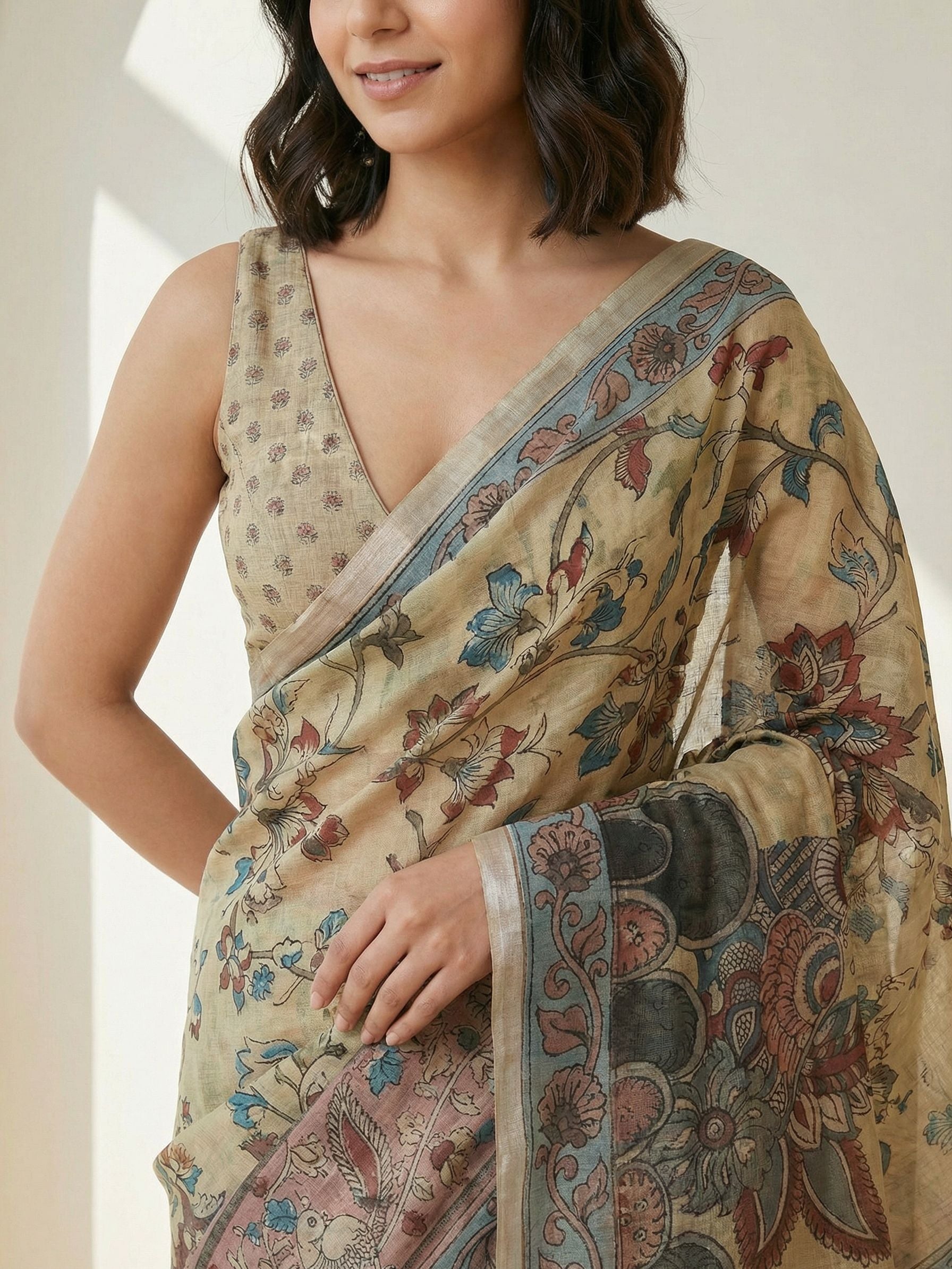Mira Mint Saree