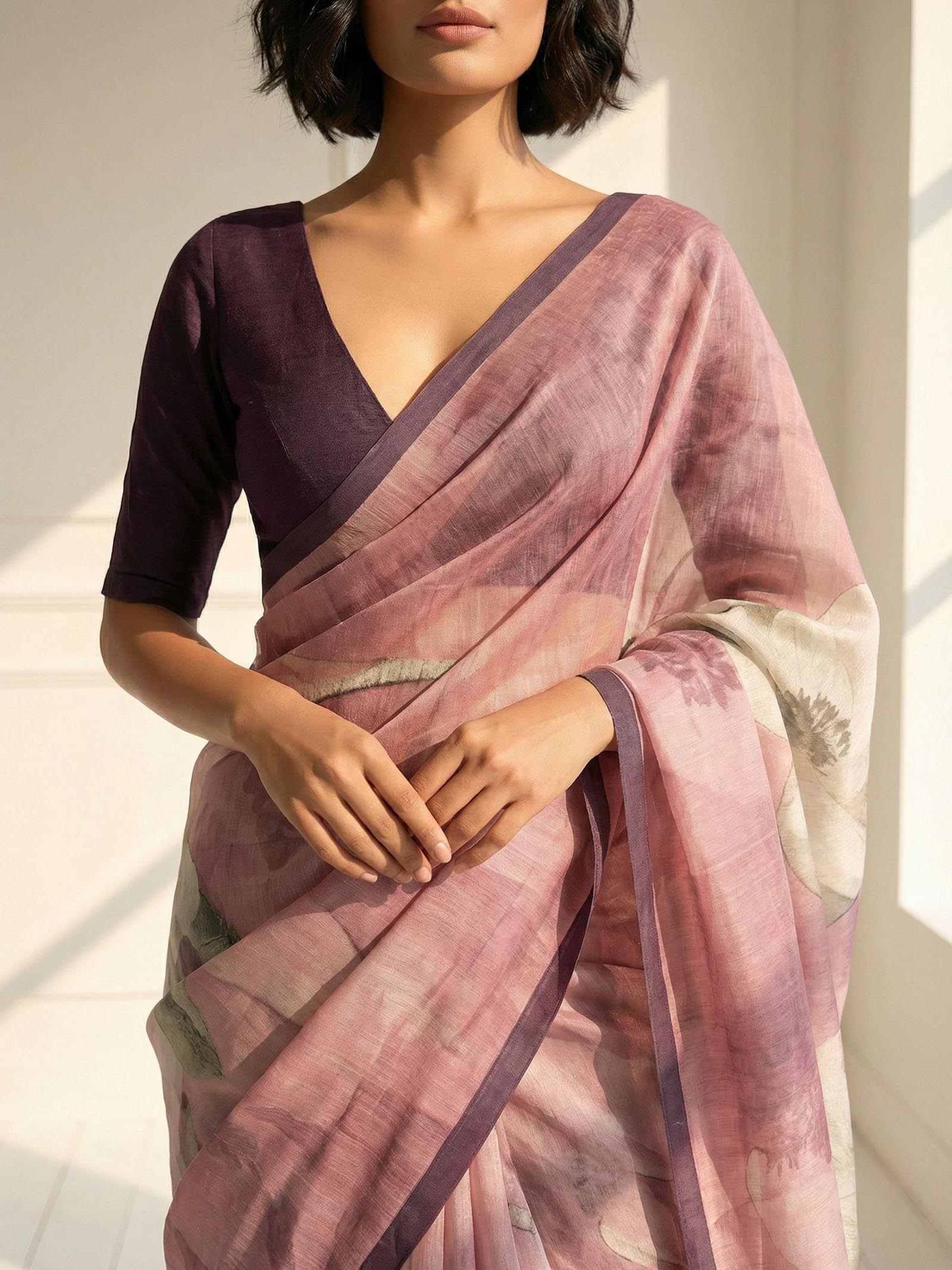 Blush Bloom Saree