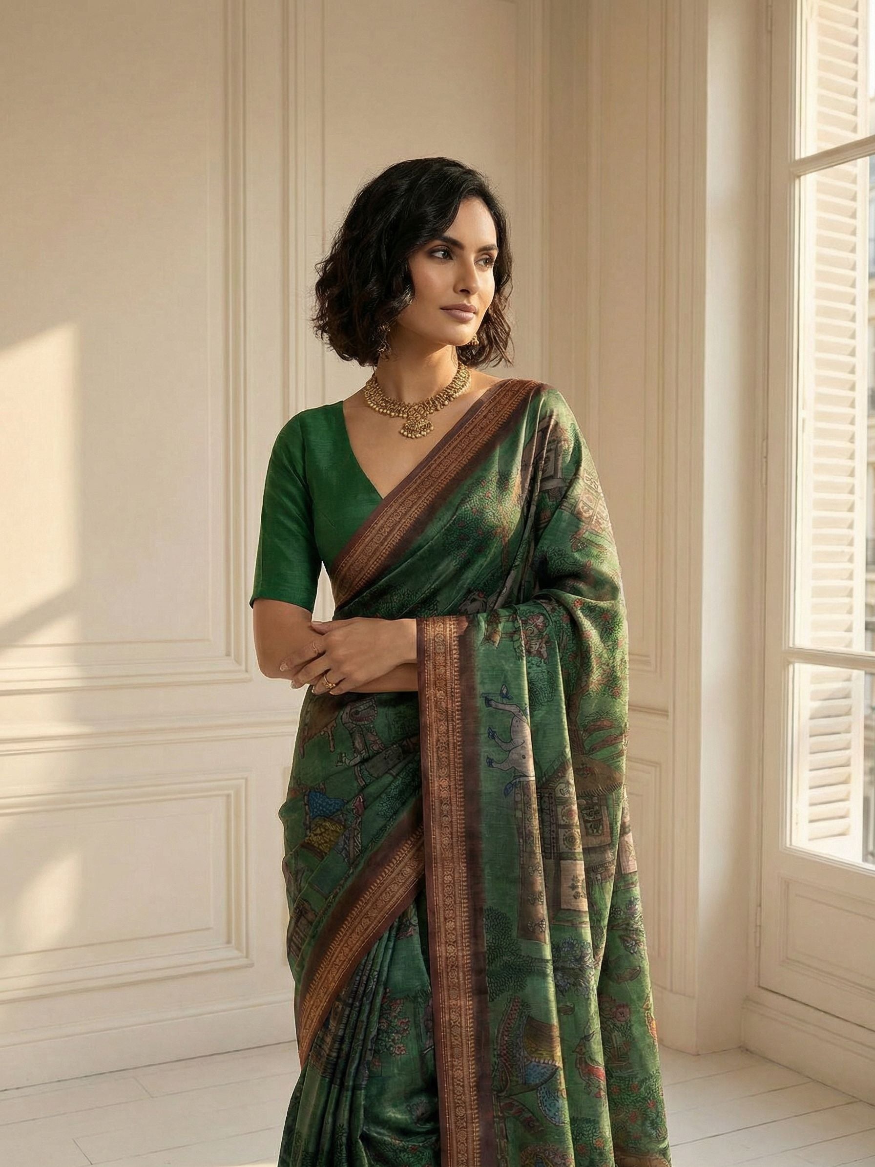Forest Heritage Saree