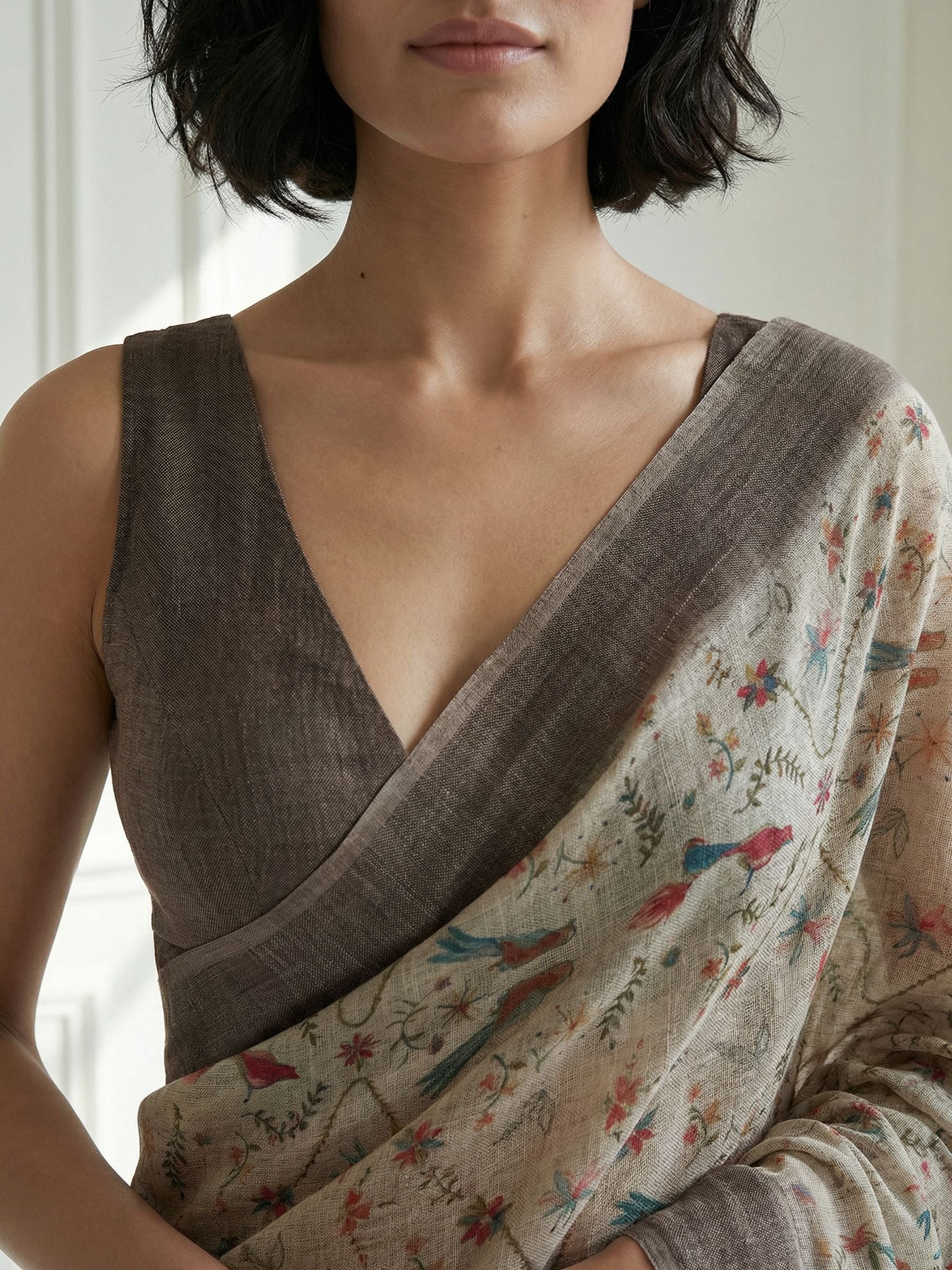 Sand Sparrow Saree