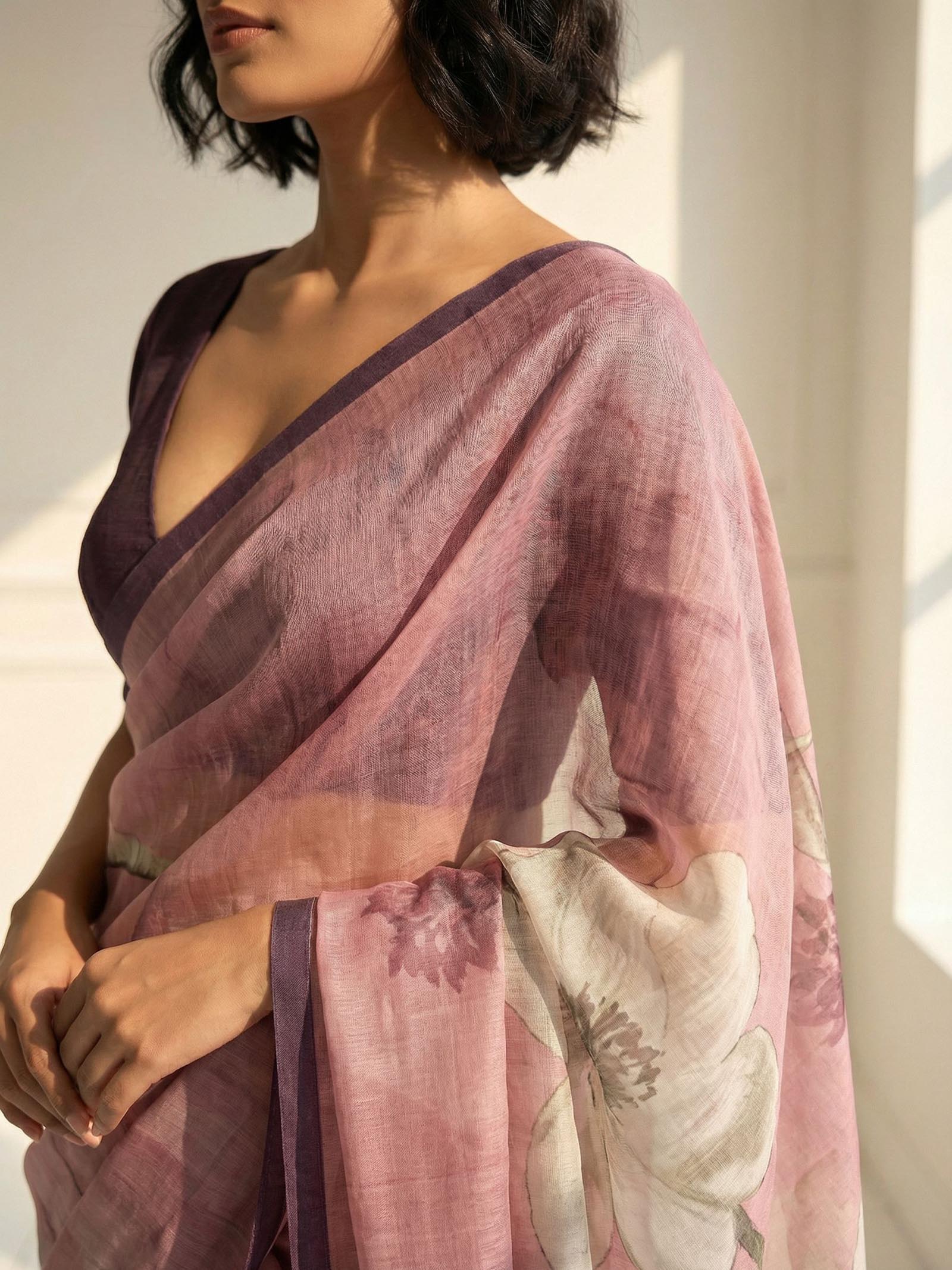 Blush Bloom Saree