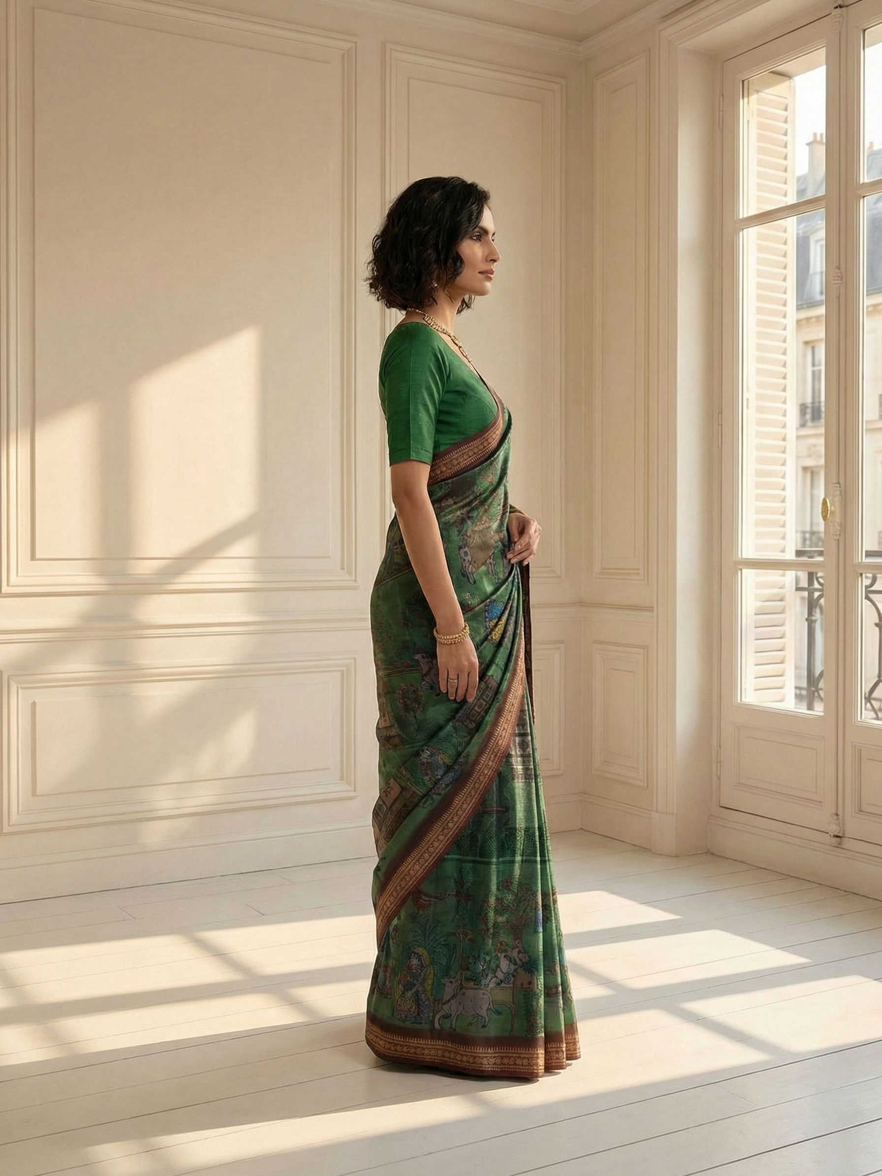 Forest Heritage Saree