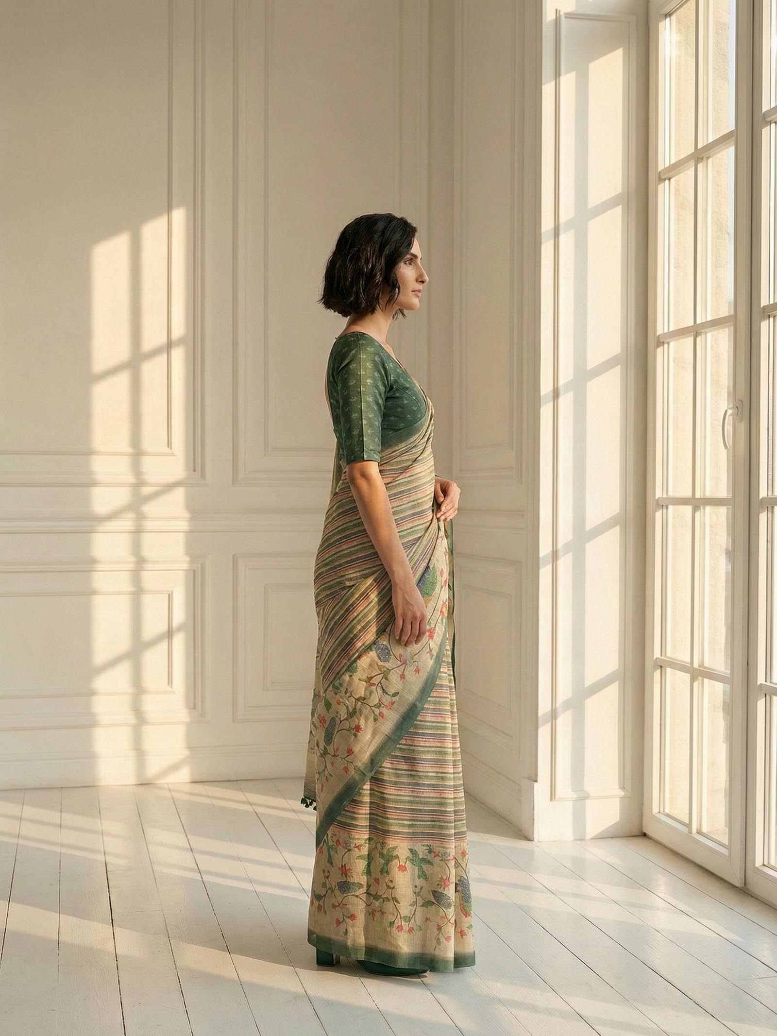 Sage Serenity Saree