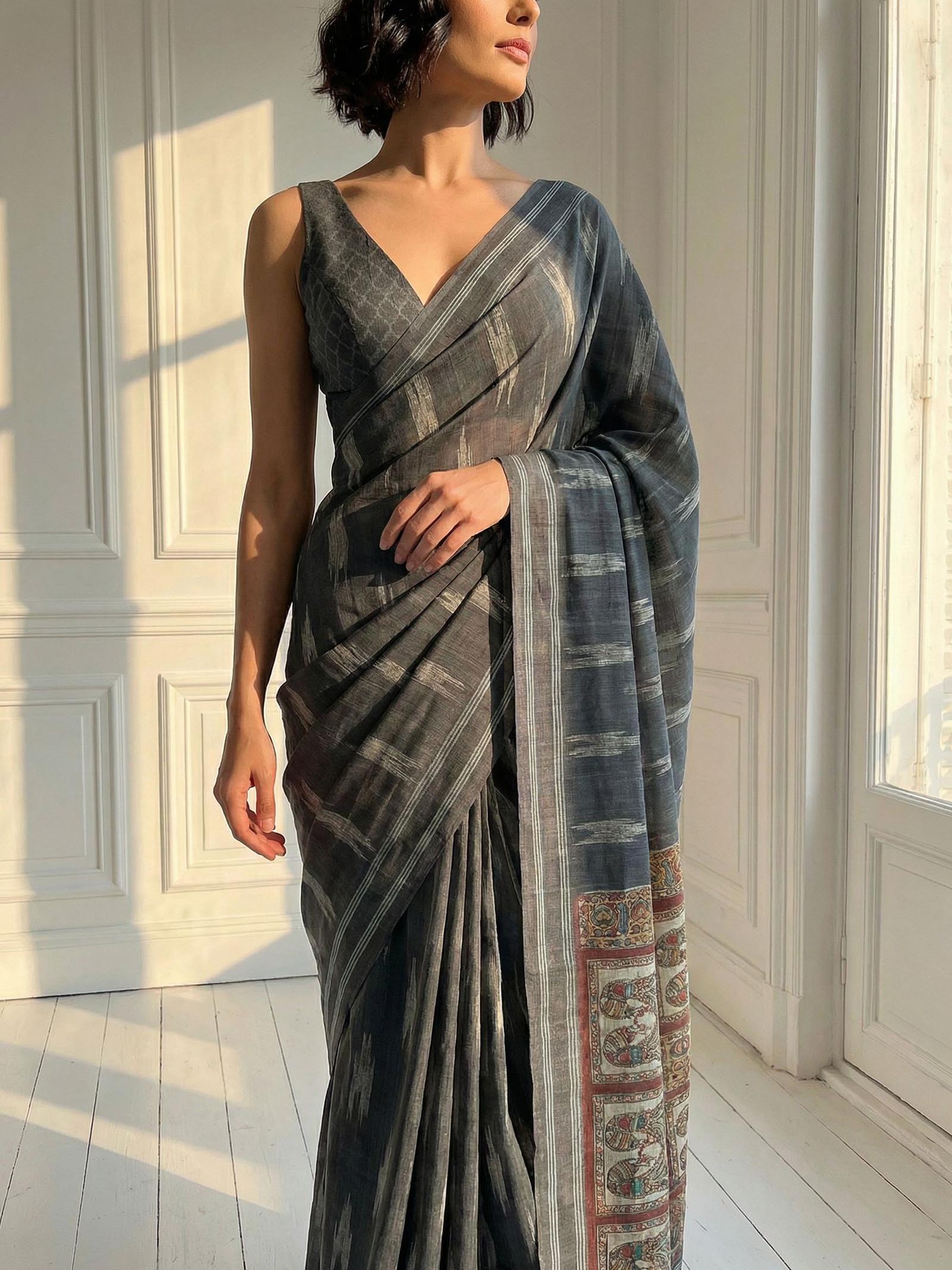 Graphite Gale Saree