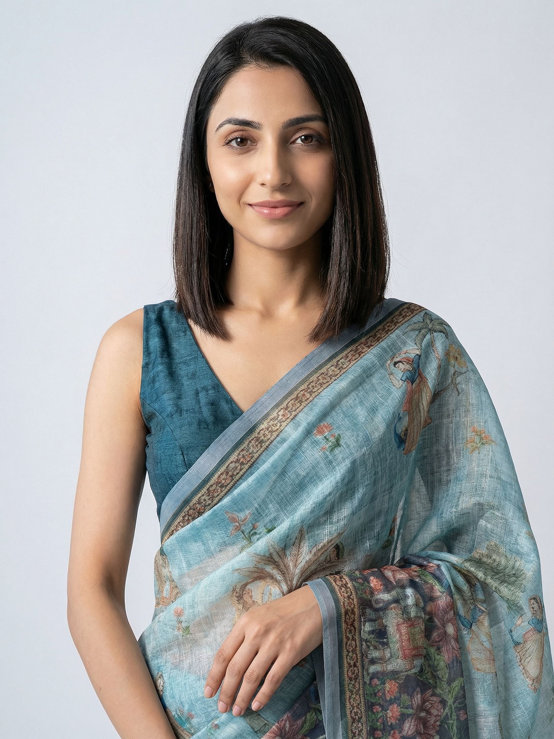 Breezy Blue Saree