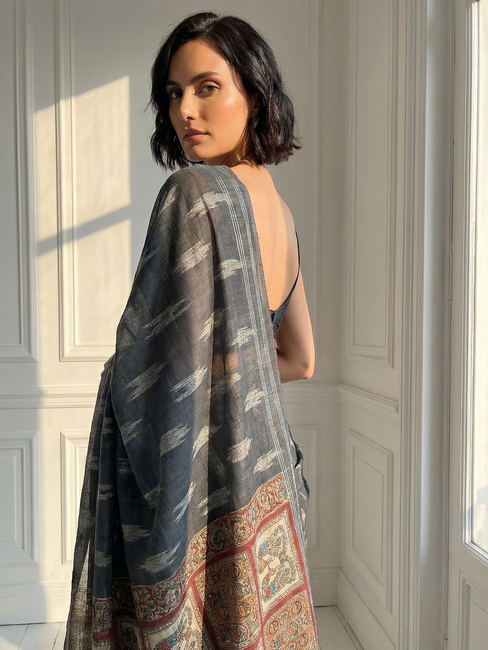 Graphite Gale Saree
