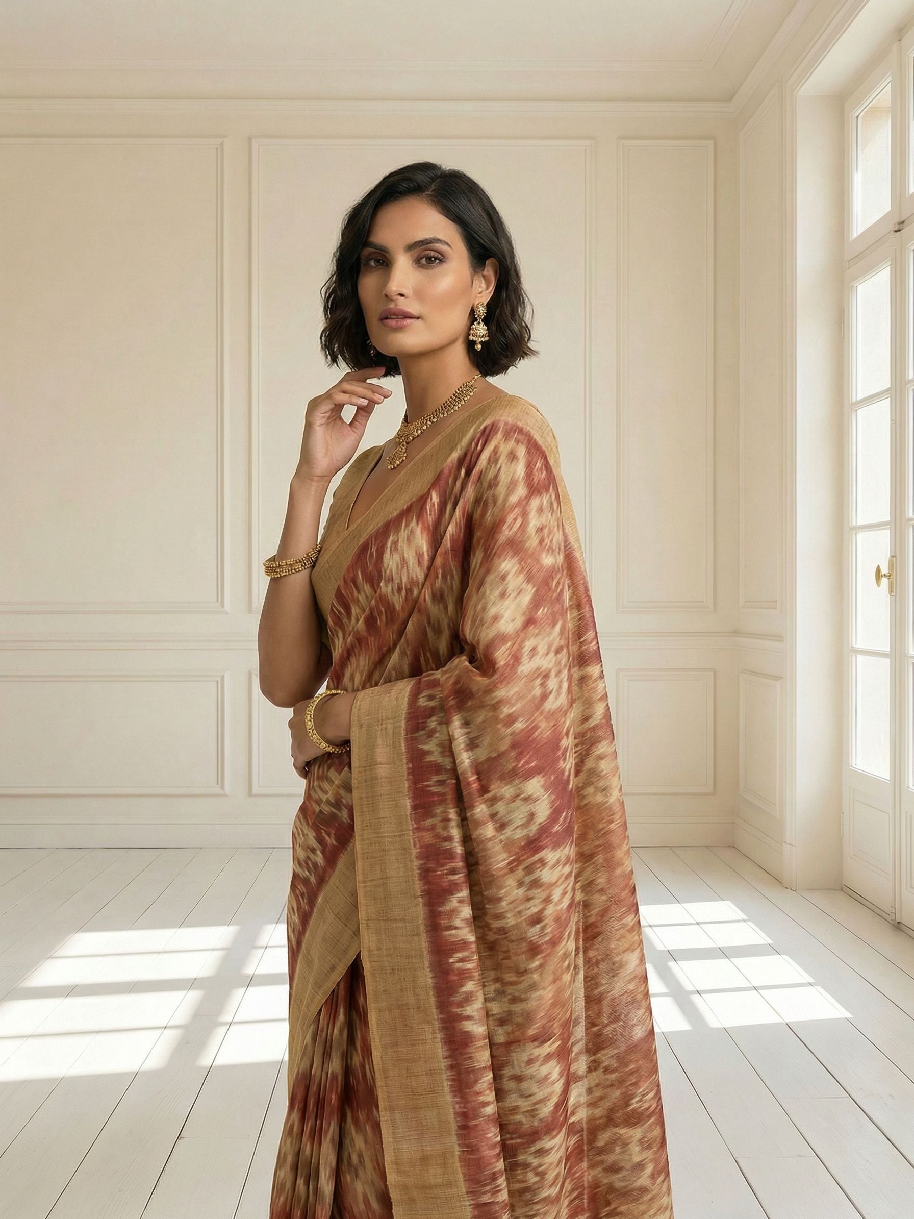 Sana Ikkat Saree
