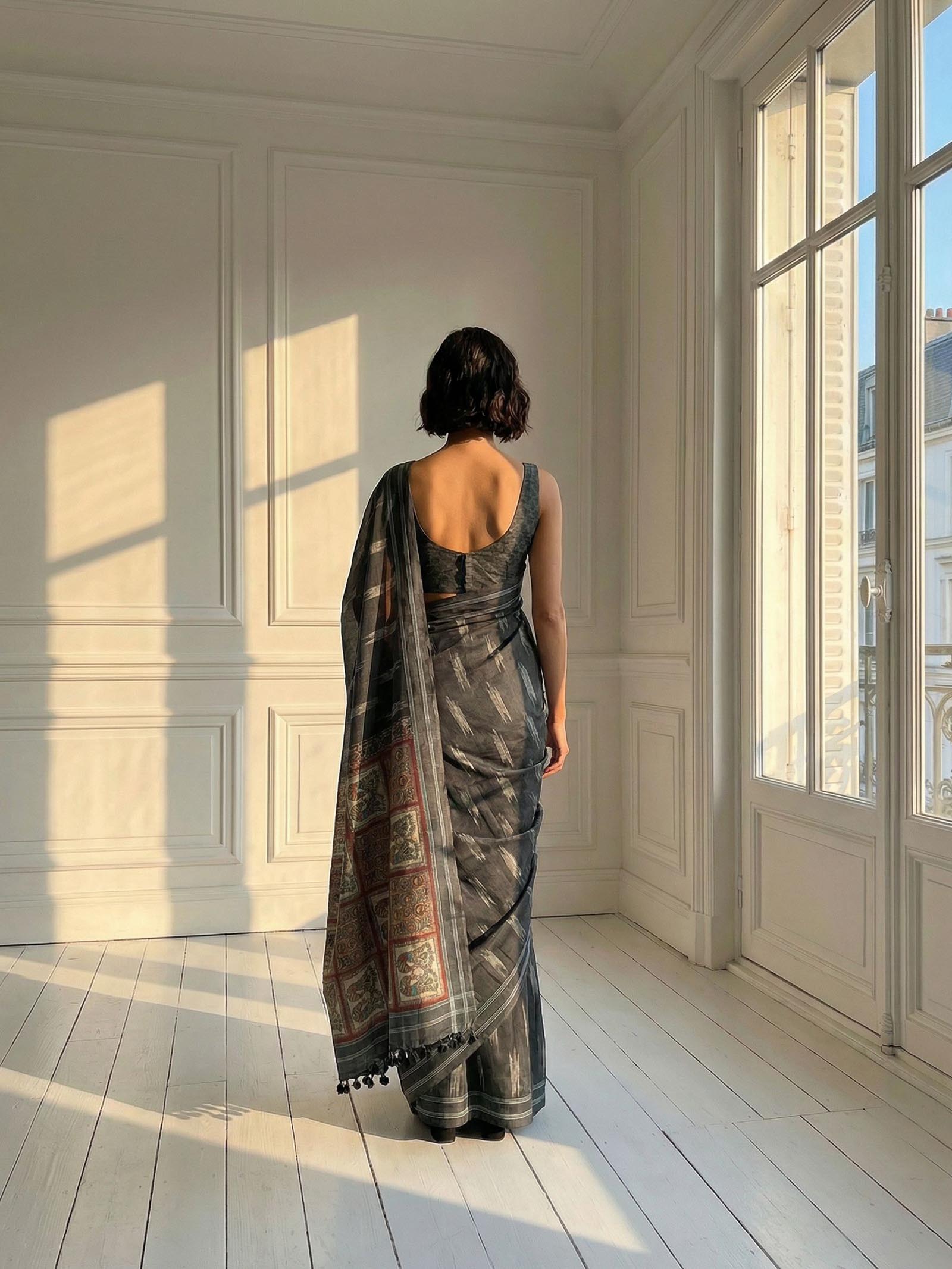 Graphite Gale Saree