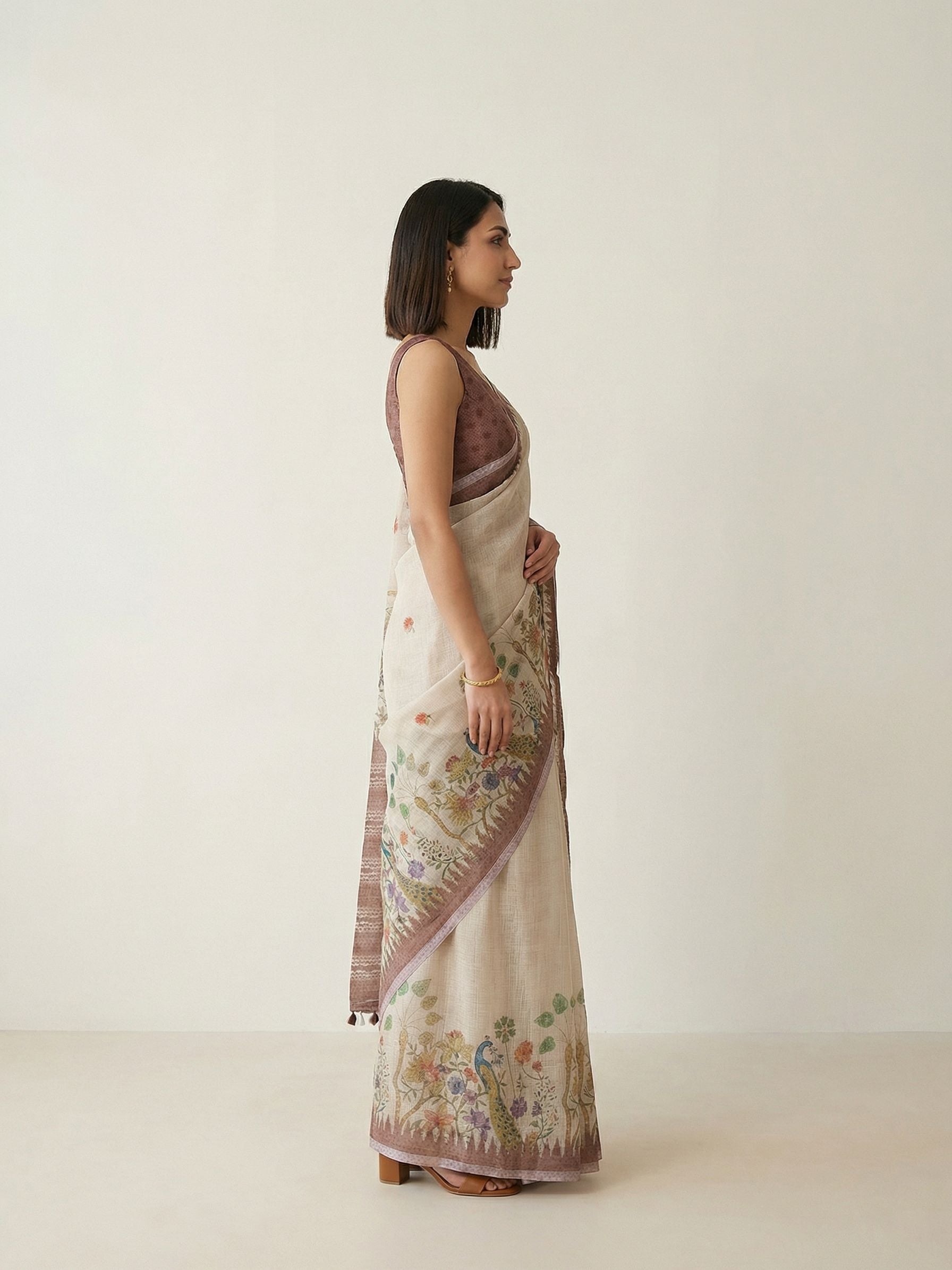Peacock FIne Saree