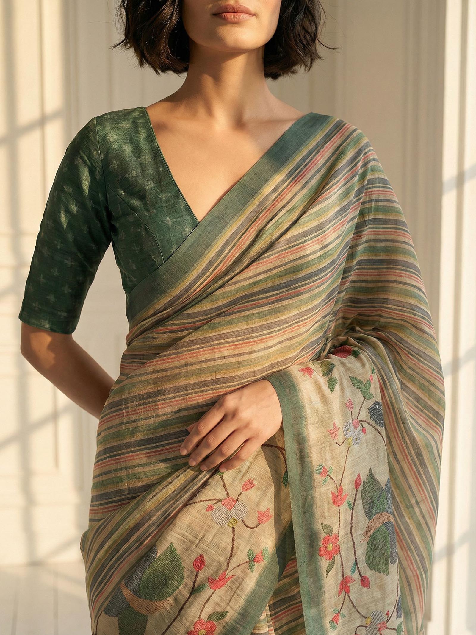 Sage Serenity Saree