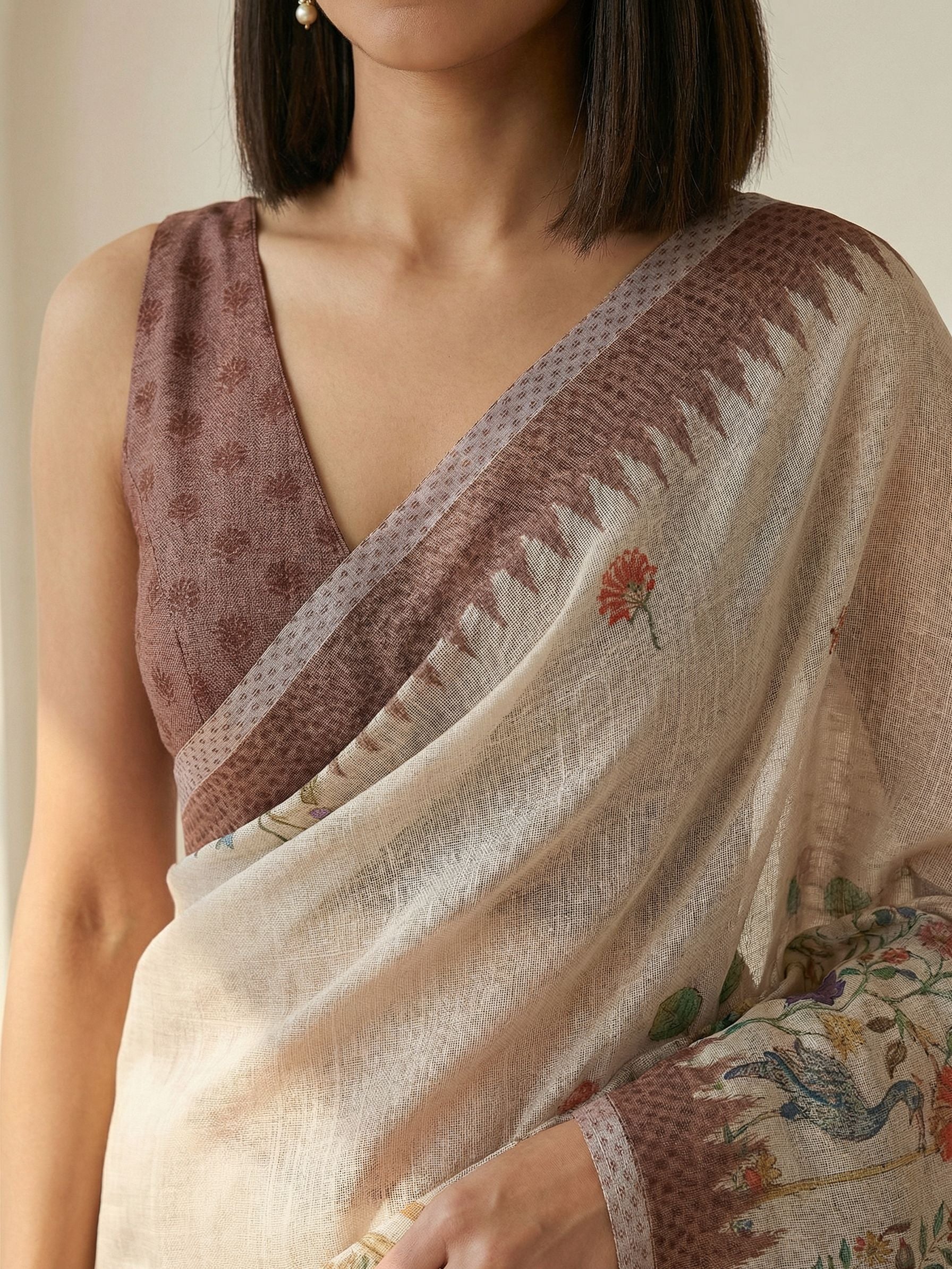 Peacock FIne Saree