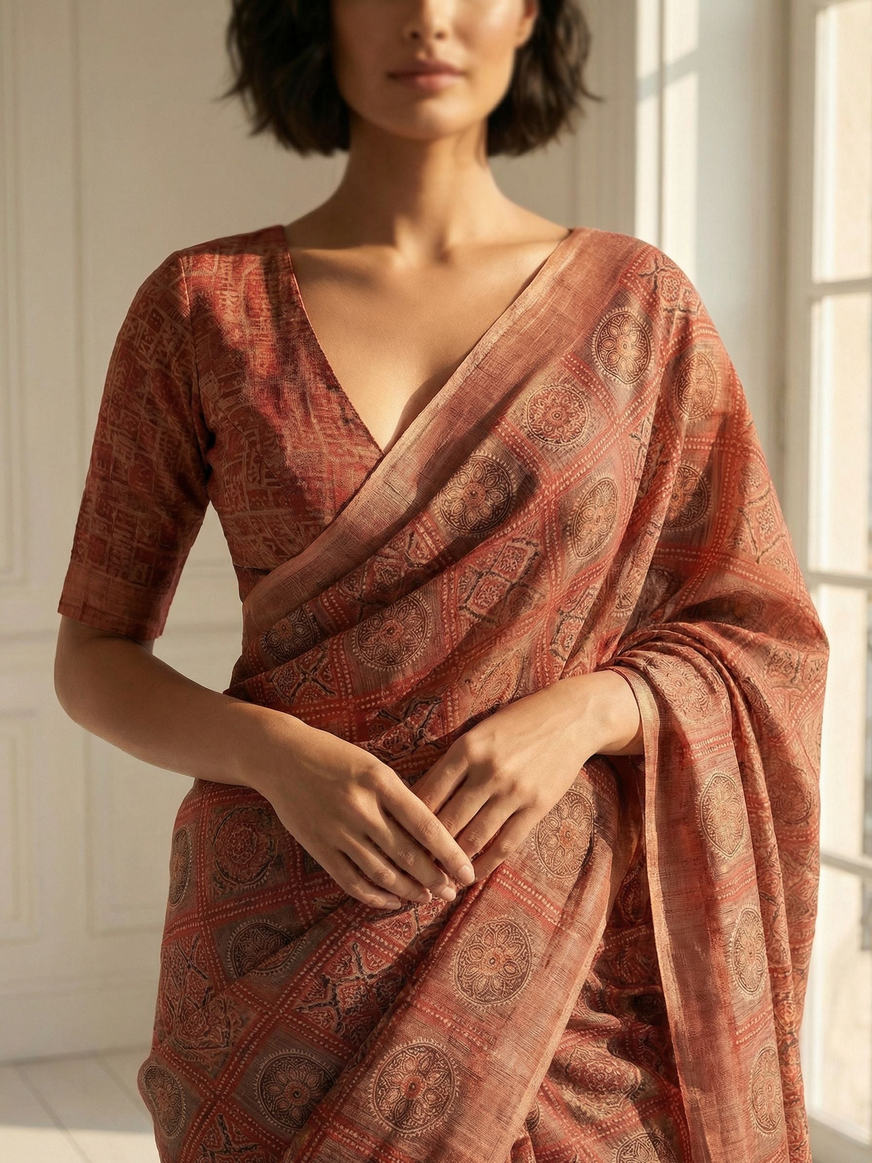 Clay Circles Saree