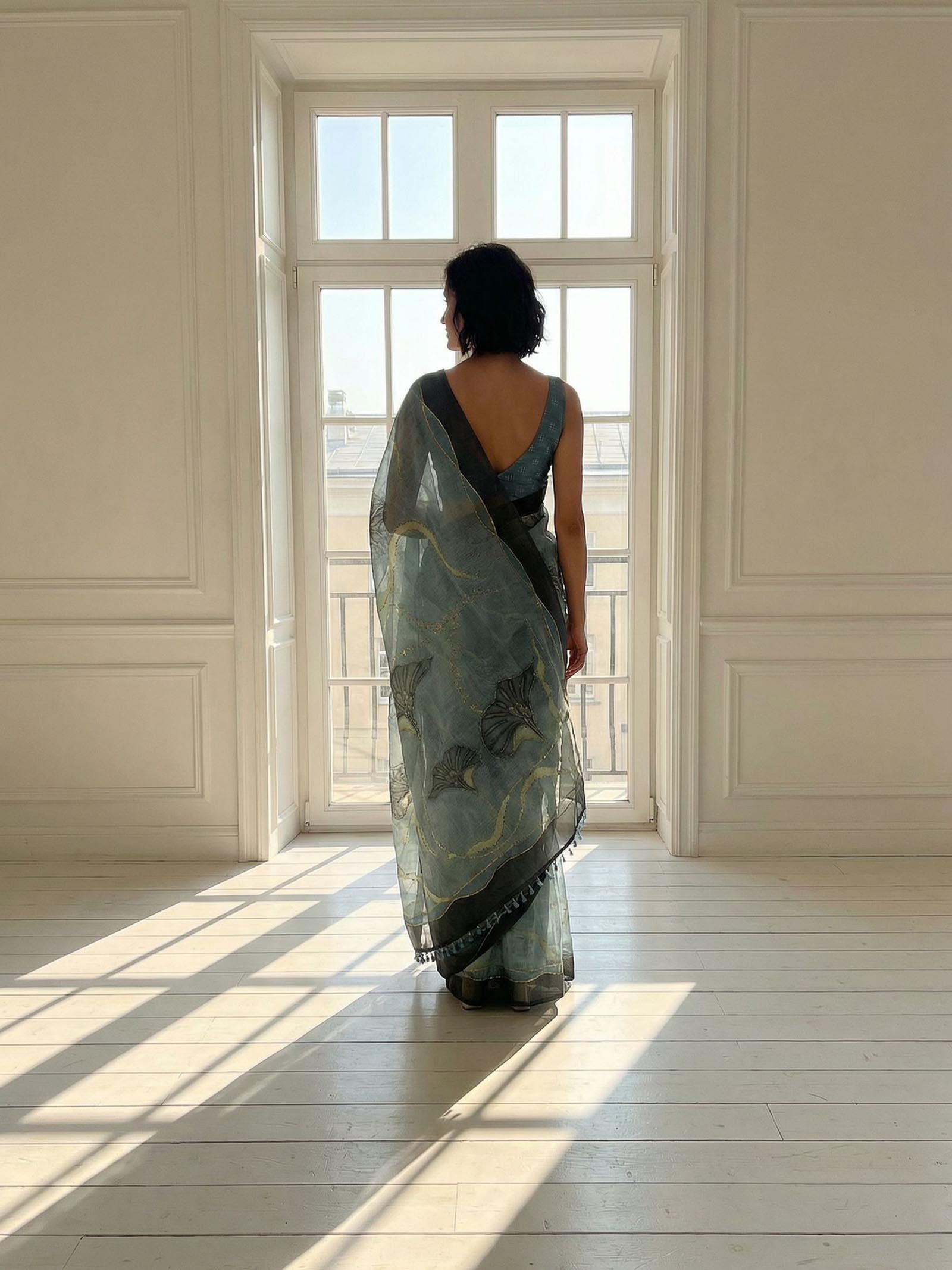 Mist Aura Saree