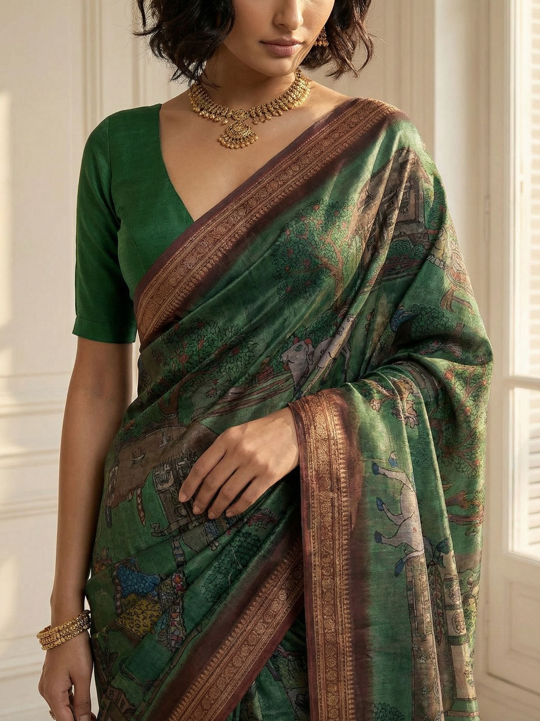 Forest Heritage Saree