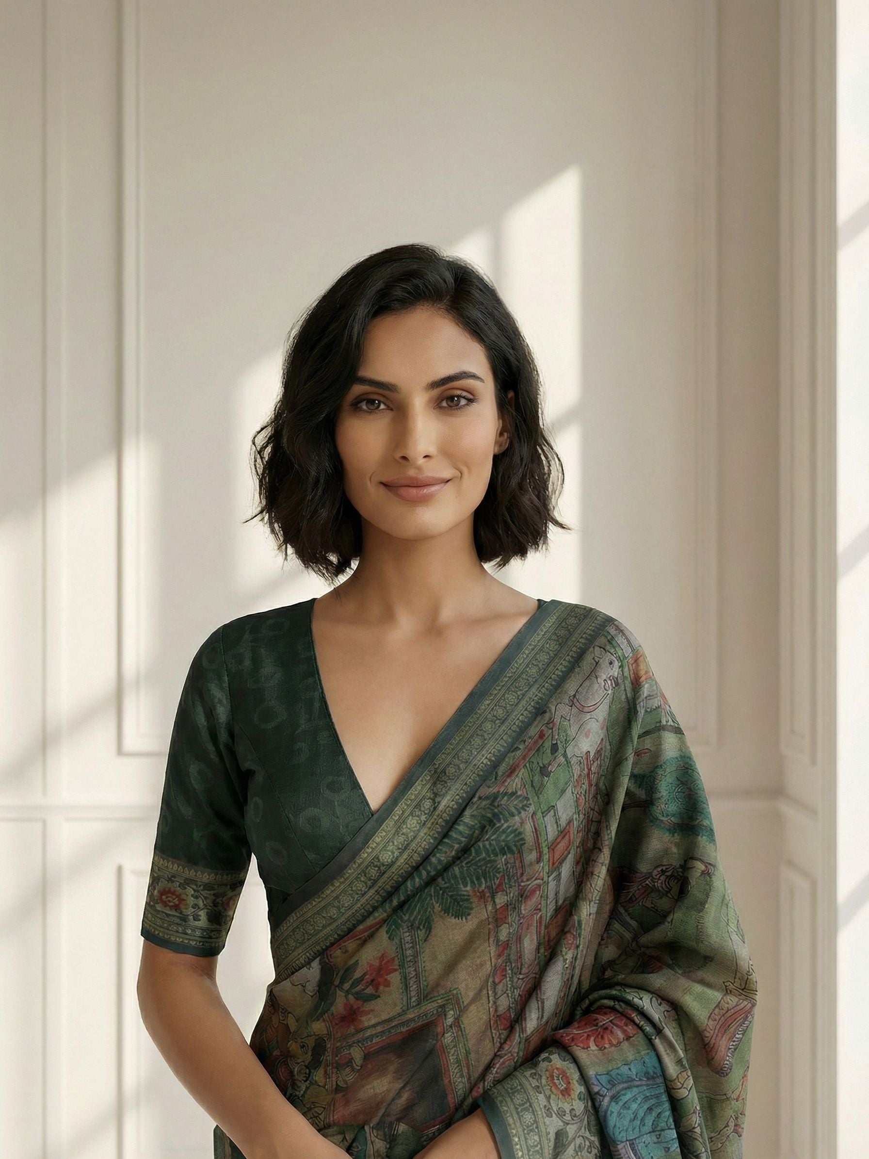 Green Sundar Saree