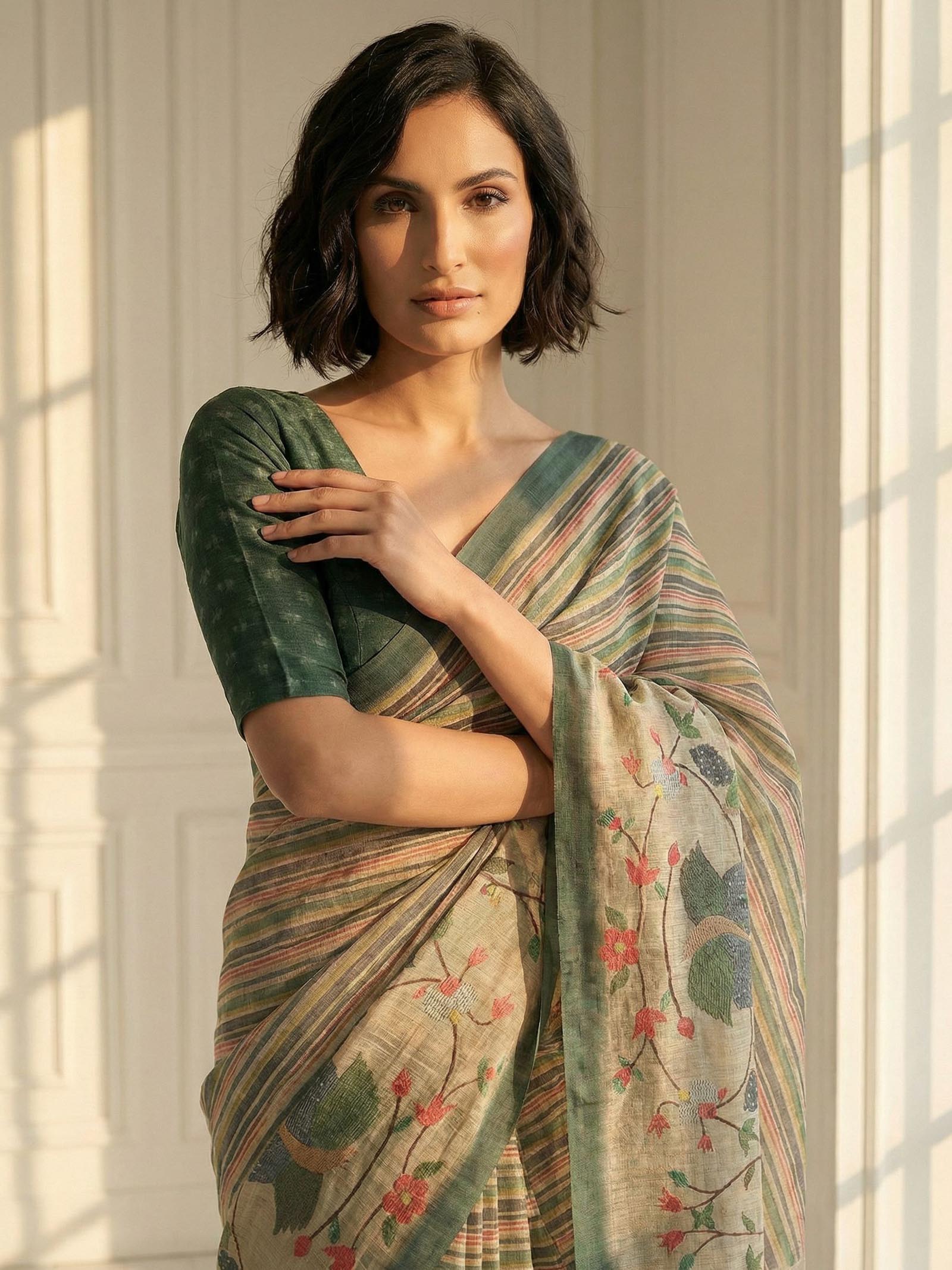 Sage Serenity Saree