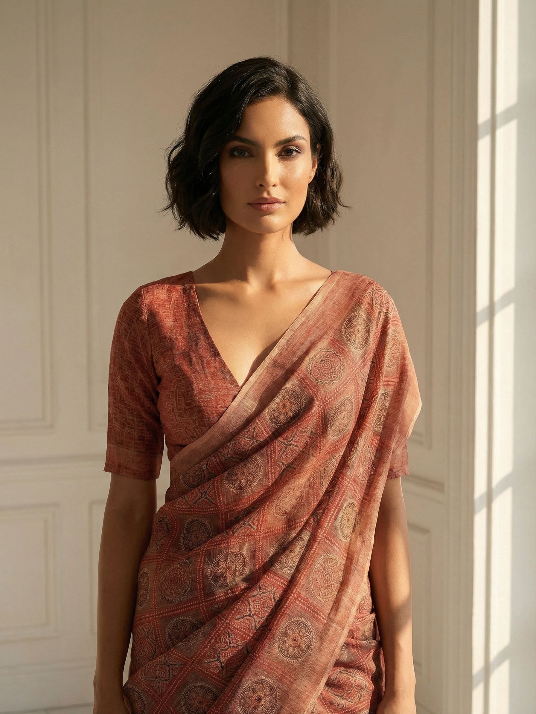 Clay Circles Saree