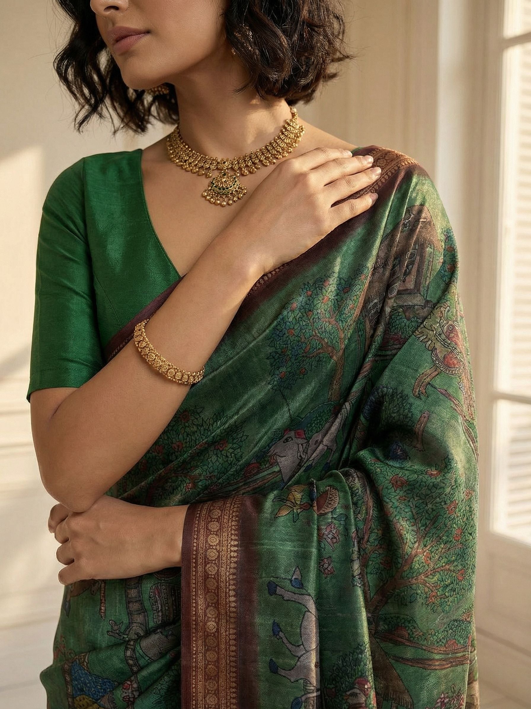 Forest Heritage Saree