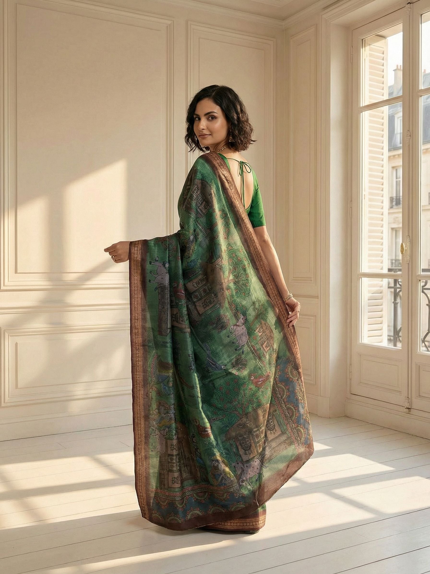 Forest Heritage Saree