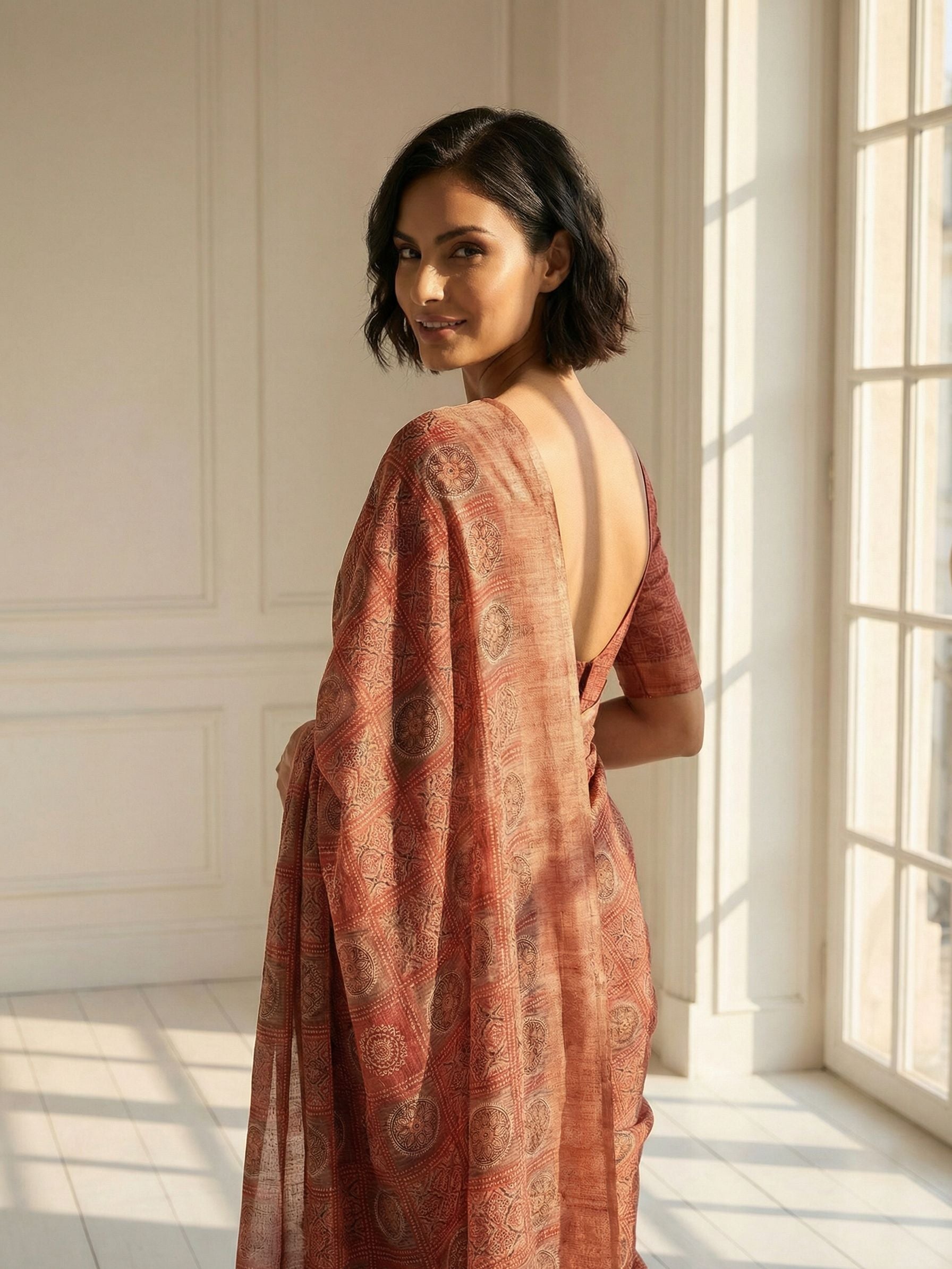 Clay Circles Saree