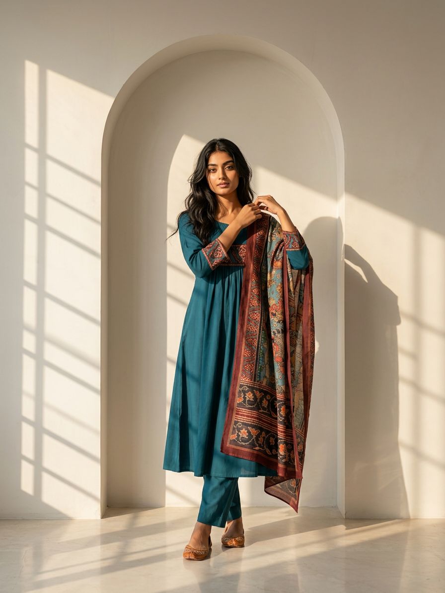 Neeli Adaa Suit Set