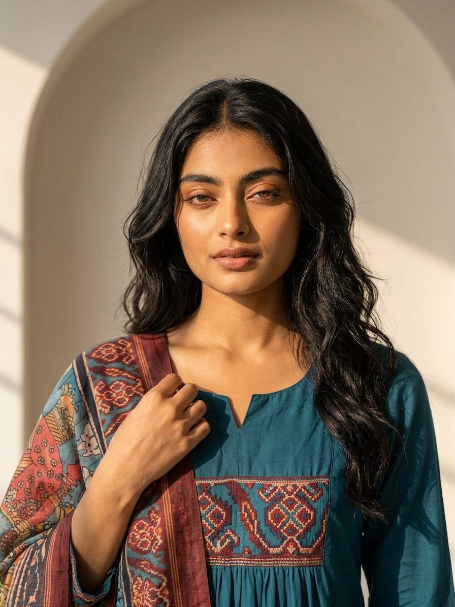 Neeli Adaa Suit Set