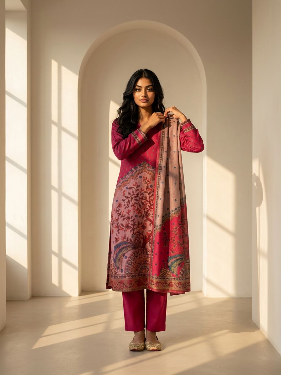 Ruby Pink Suit Set