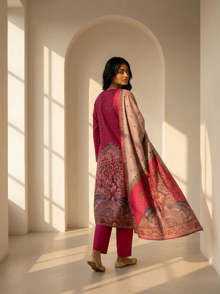 Ruby Pink Suit Set